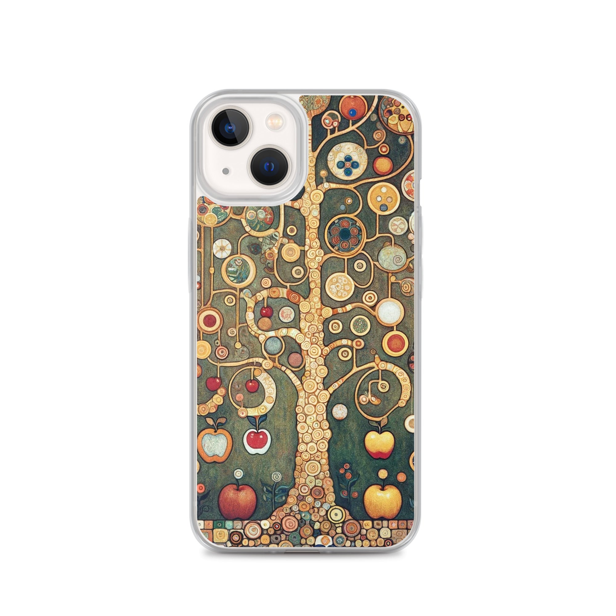 Gustav Klimt „Apfelbaum I“ Berühmtes Gemälde iPhone® Hülle | Transparente Kunsthülle für iPhone®