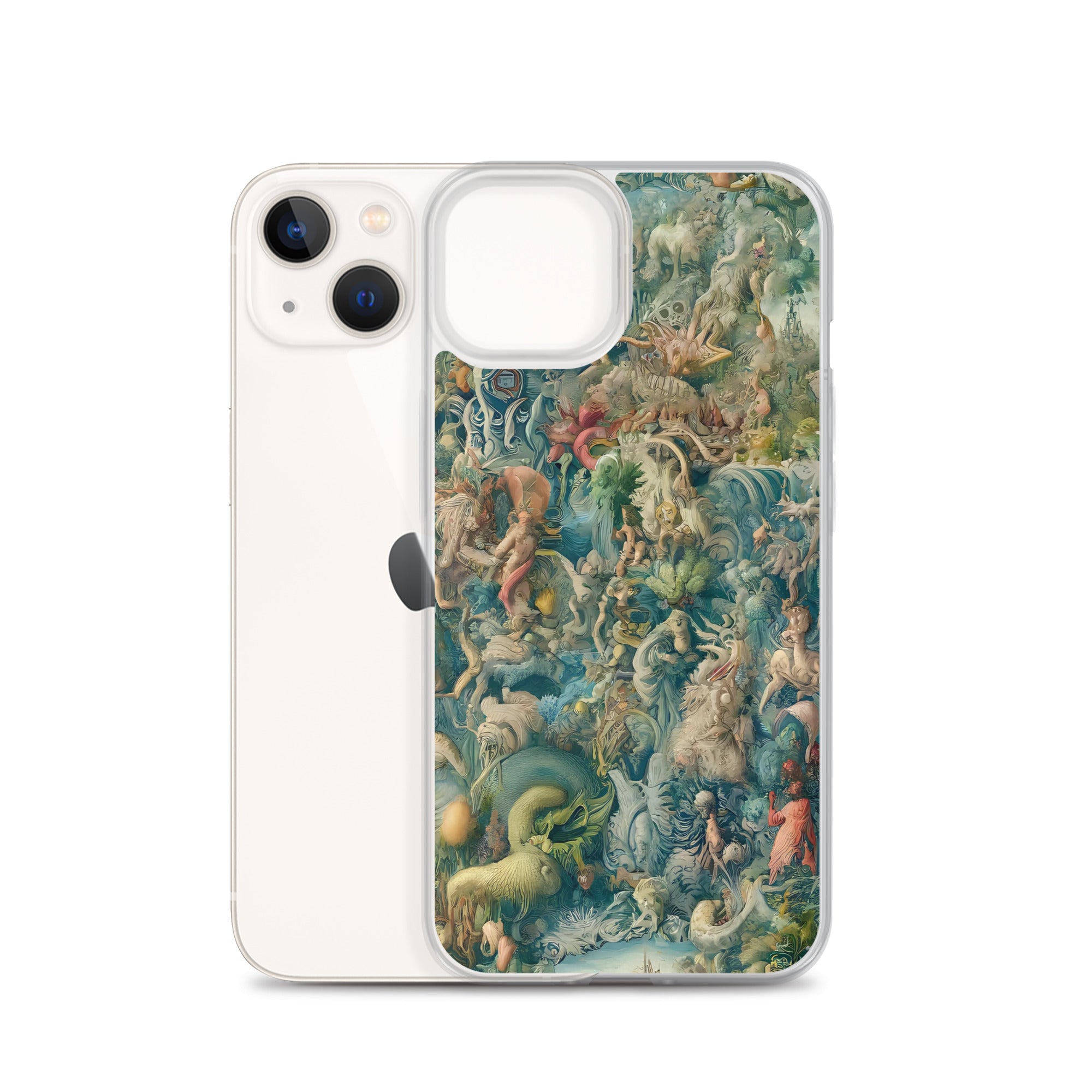 Hieronymus Bosch „Der Garten der Lüste“, berühmtes Gemälde, iPhone®-Hülle | Transparente Kunsthülle für iPhone®