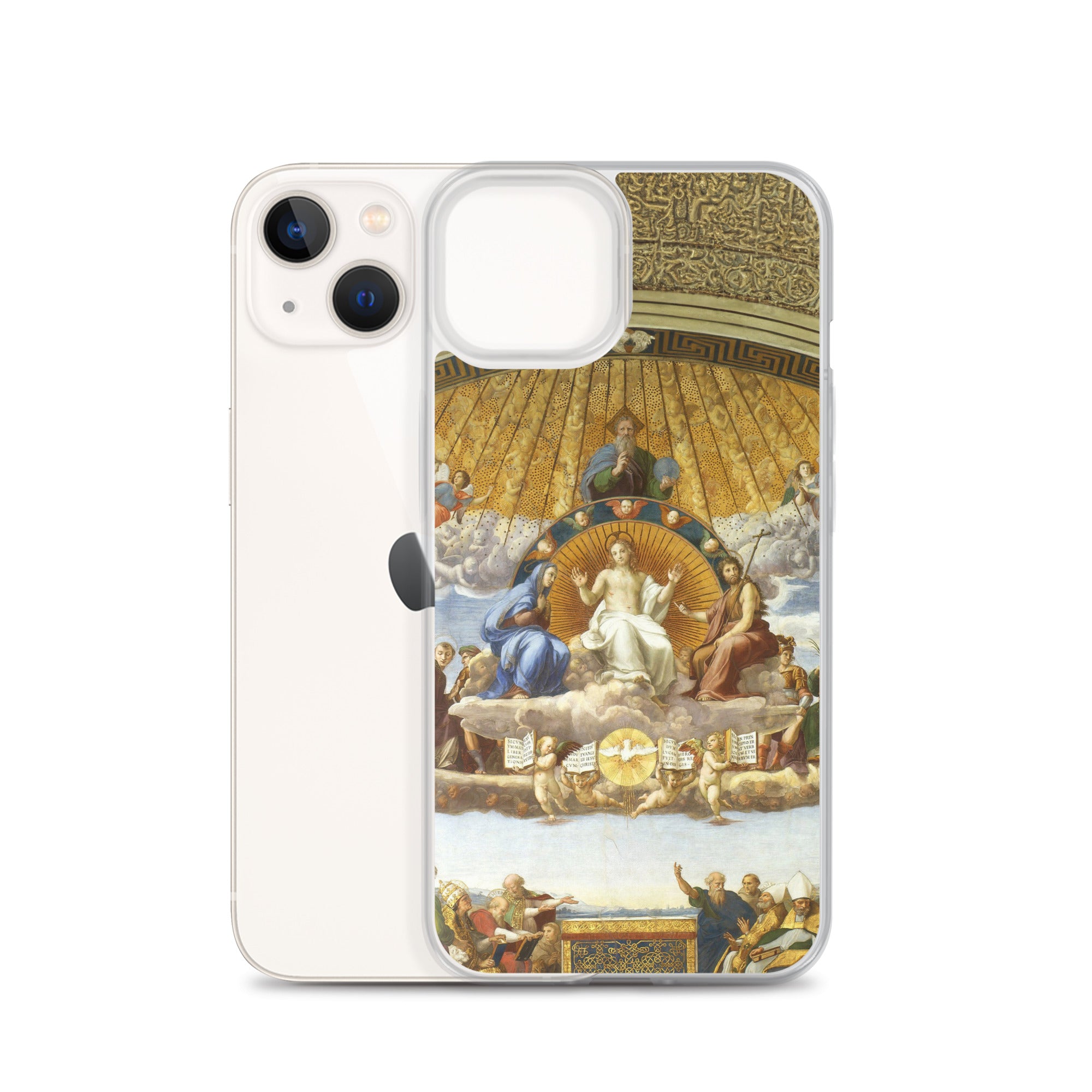 Raphael 'Disputation of the Holy Sacrament' Famous Painting iPhone® Case | Clear Art Case for iPhone®