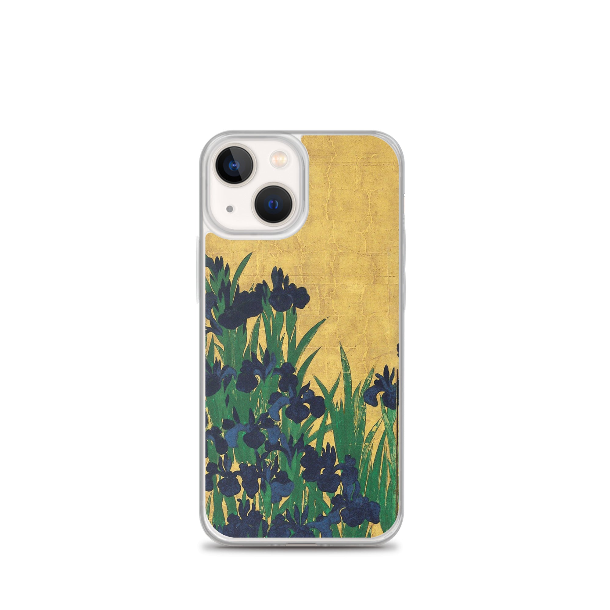 Ogata Kōrin 'Iris' berühmtes Gemälde iPhone® Hülle | Transparente Kunsthülle für iPhone®