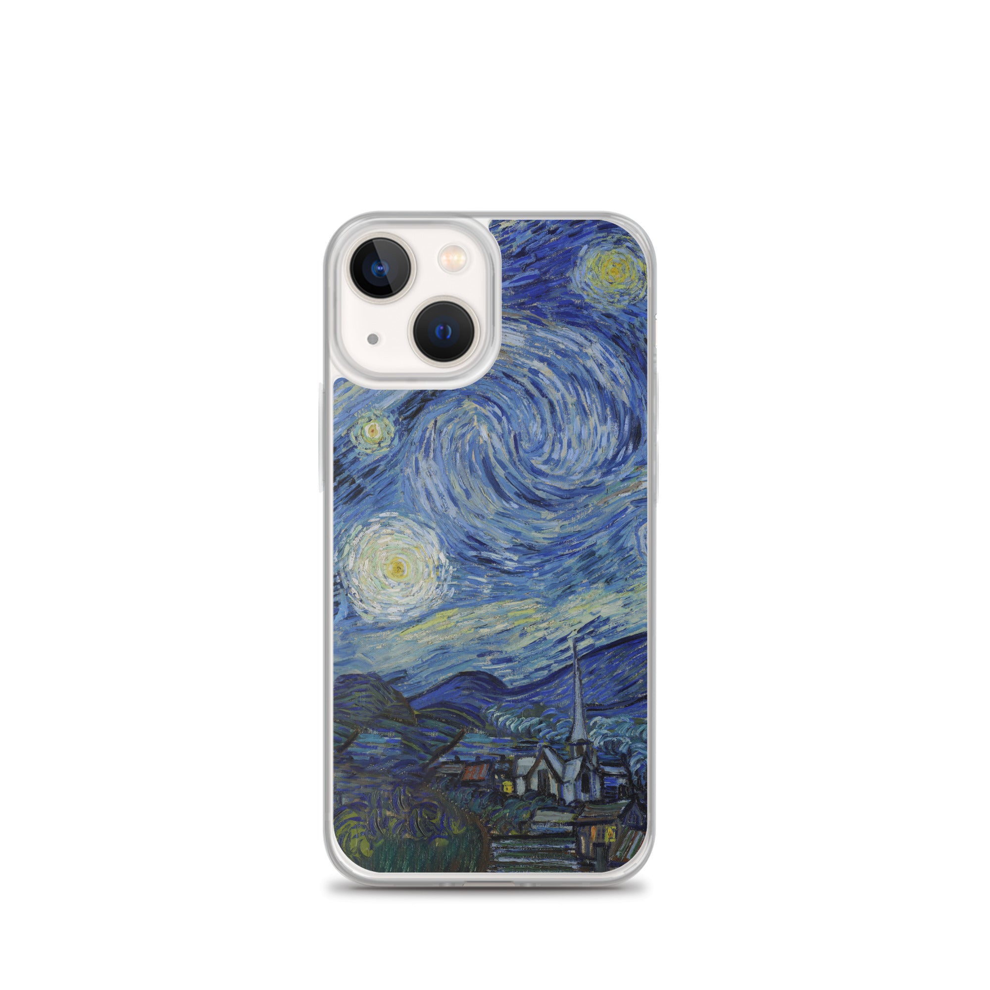 iPhone®-Hülle „Sternennacht“ von Vincent van Gogh, berühmtes Gemälde | Transparente Kunsthülle für iPhone®