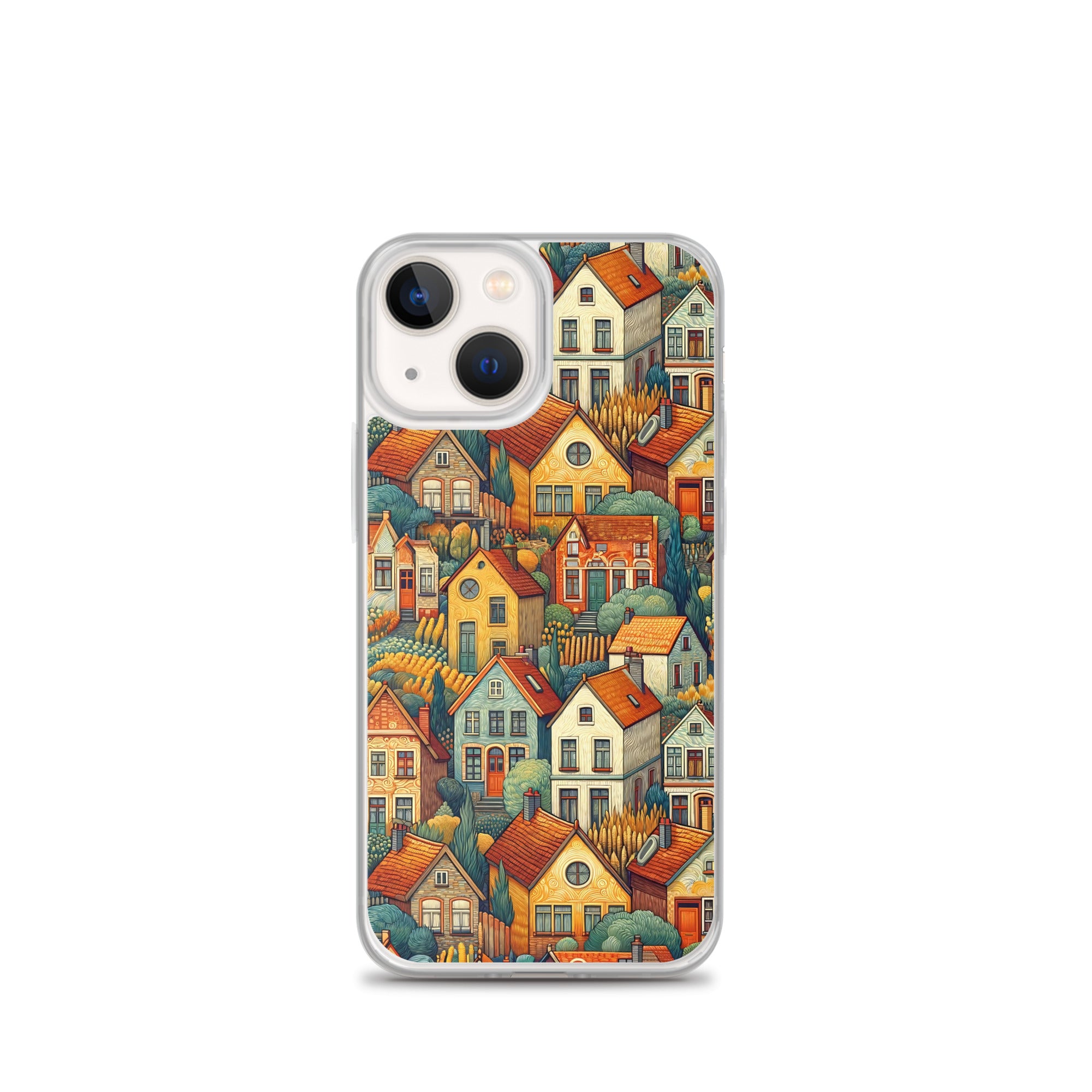 Famous Painting iPhone® Case | Clear Art Case for iPhone® Vincent van Gogh 'Houses at Auvers'