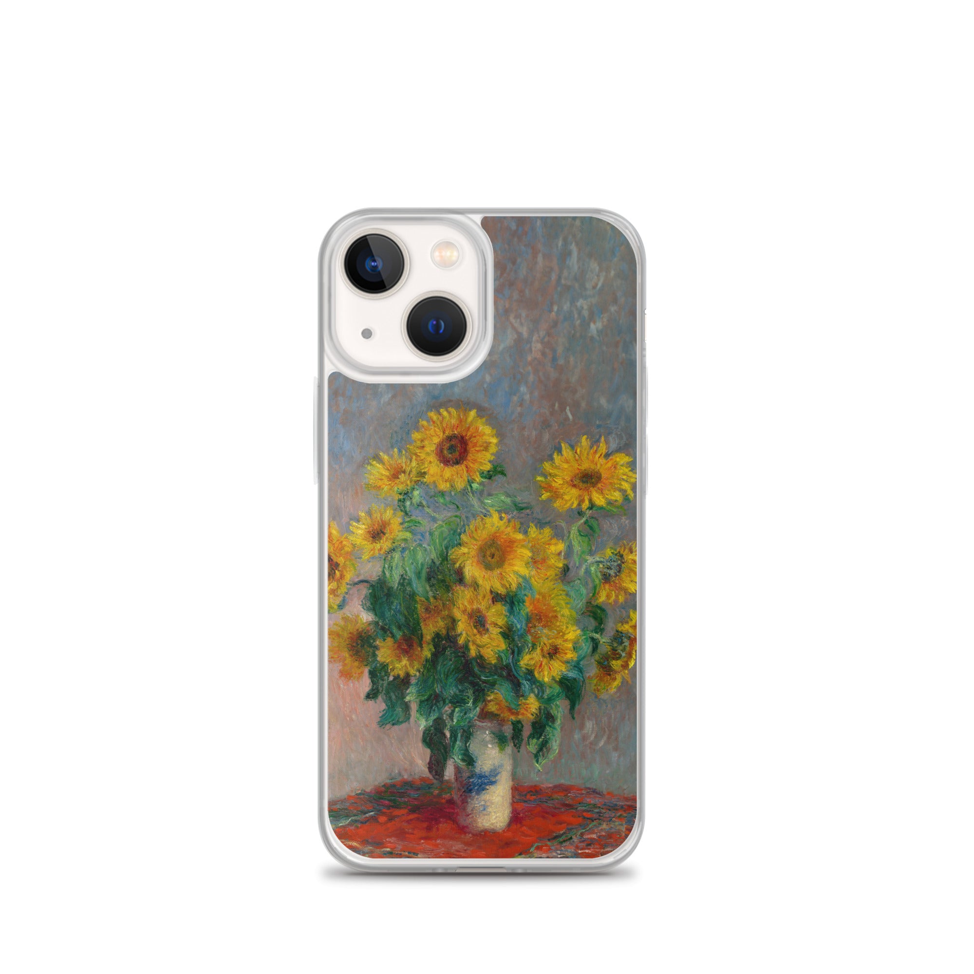 Claude Monet 'Bouquet of Sunflowers' Famous Painting iPhone® Case | Clear Art Case for iPhone®