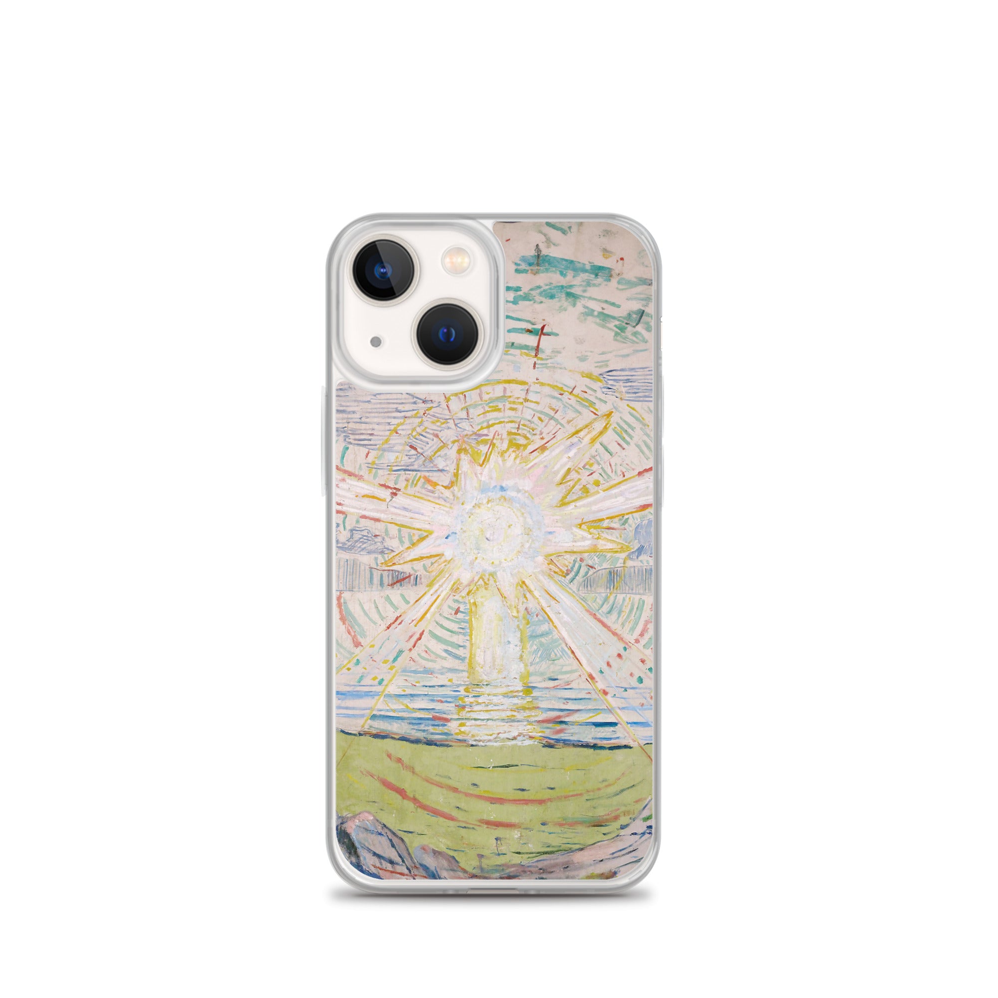 Edvard Munch „Die Sonne“, berühmtes Gemälde, iPhone®-Hülle | Transparente Kunsthülle für iPhone®
