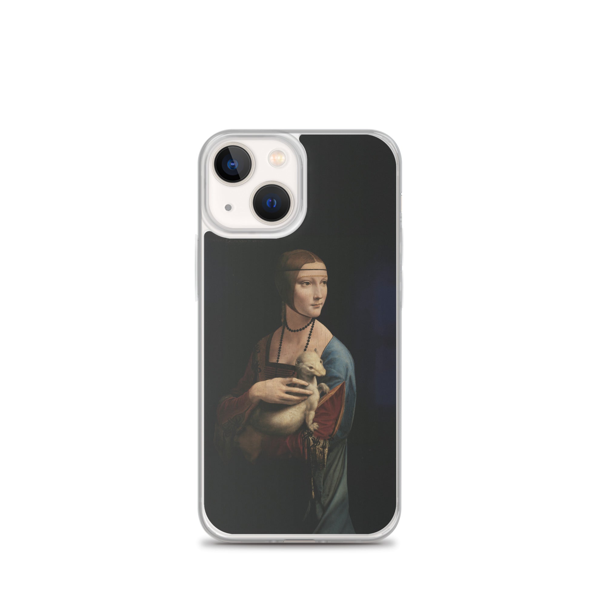 Leonardo da Vinci „Dame mit dem Hermelin“, berühmtes Gemälde, iPhone®-Hülle | Transparente Kunsthülle für iPhone®