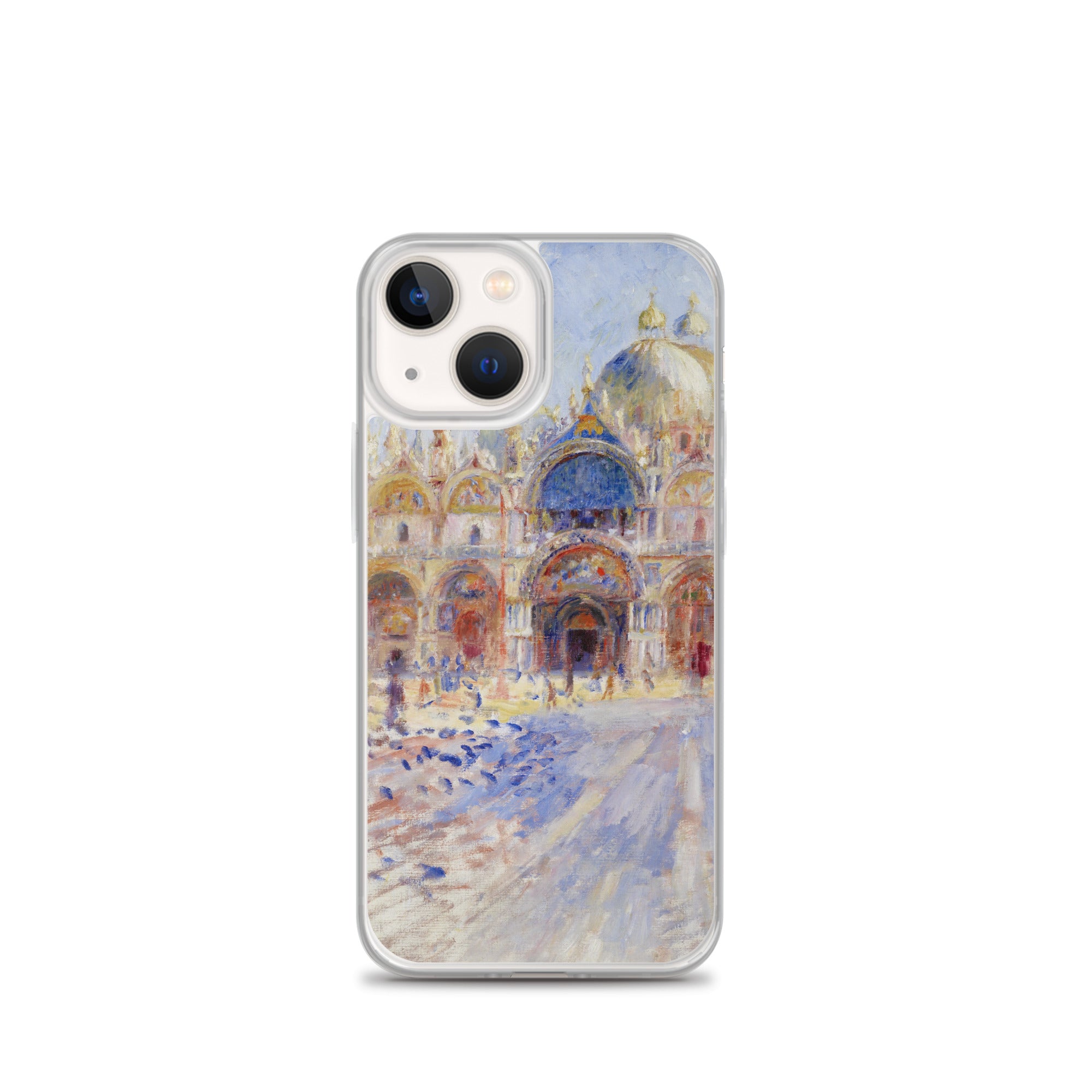 Pierre-Auguste Renoir 'The Piazza San Marco, Venice' Famous Painting iPhone® Case | Clear Art Case for iPhone®