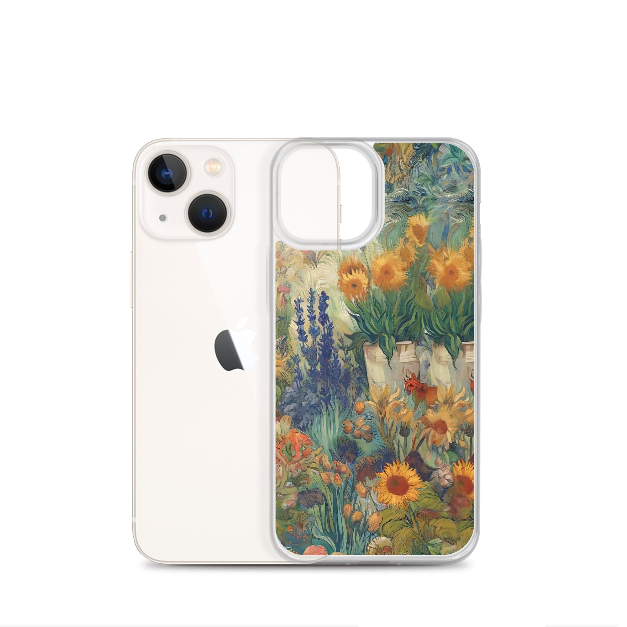 Vincent van Goghs berühmtes Gemälde „Garten in Arles“ – iPhone®-Hülle | Transparente Kunsthülle für iPhone®