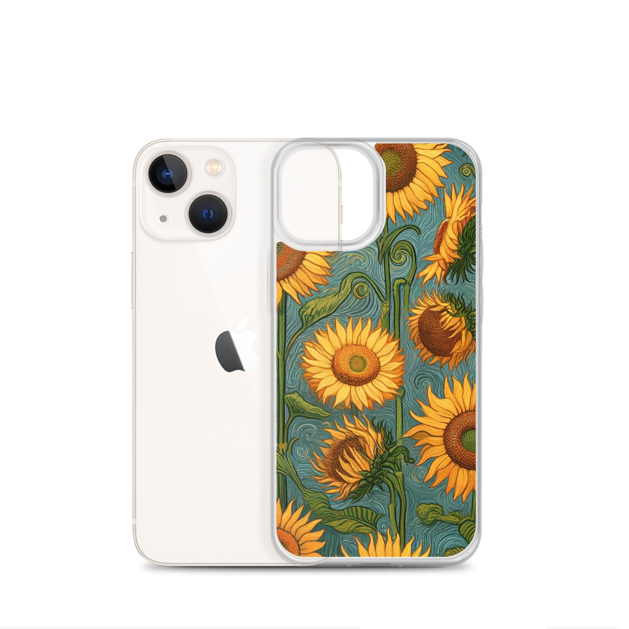 Vincent van Goghs berühmtes Gemälde „Sonnenblumen“ – iPhone®-Hülle | Transparente Kunsthülle für iPhone®