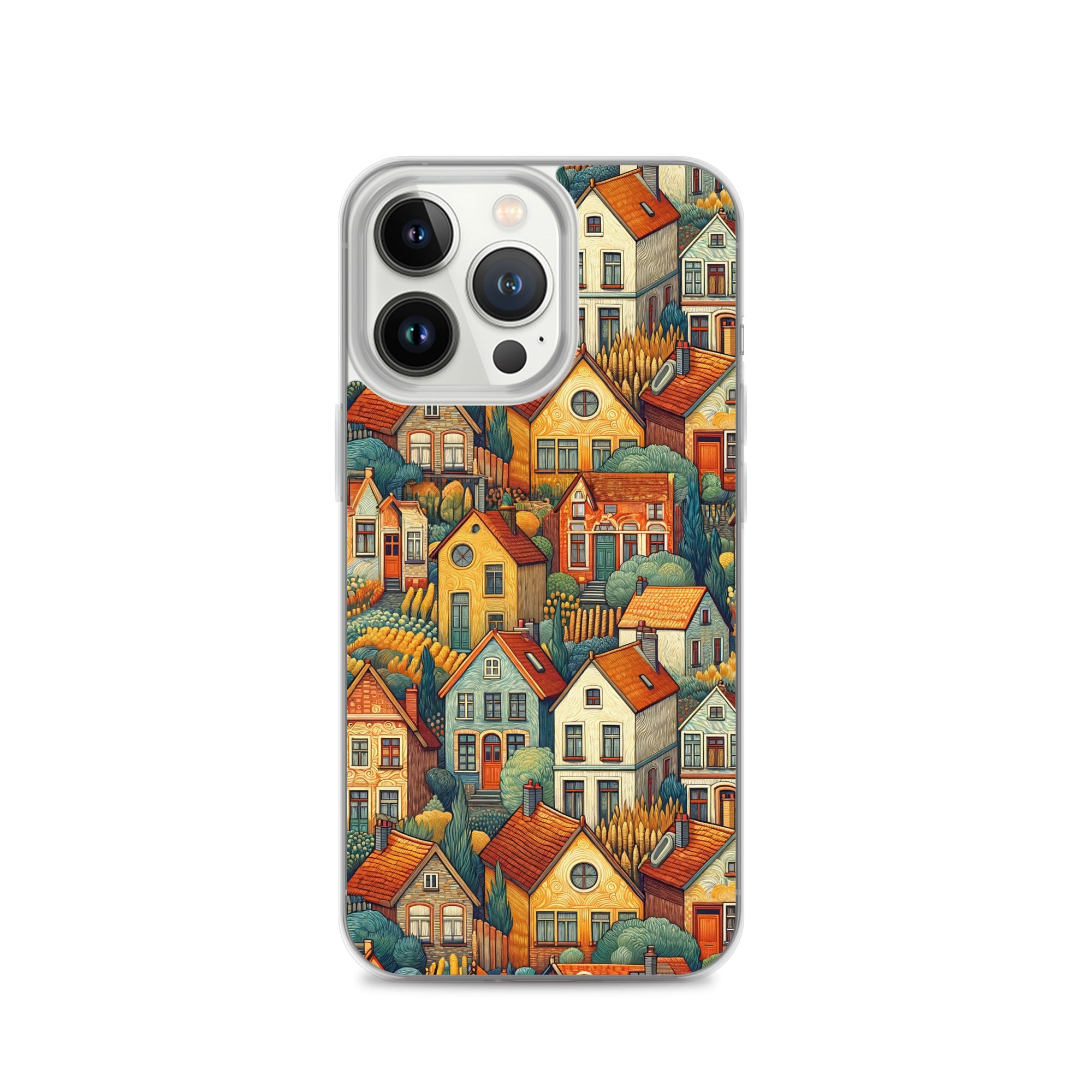 Famous Painting iPhone® Case | Clear Art Case for iPhone® Vincent van Gogh 'Houses at Auvers'