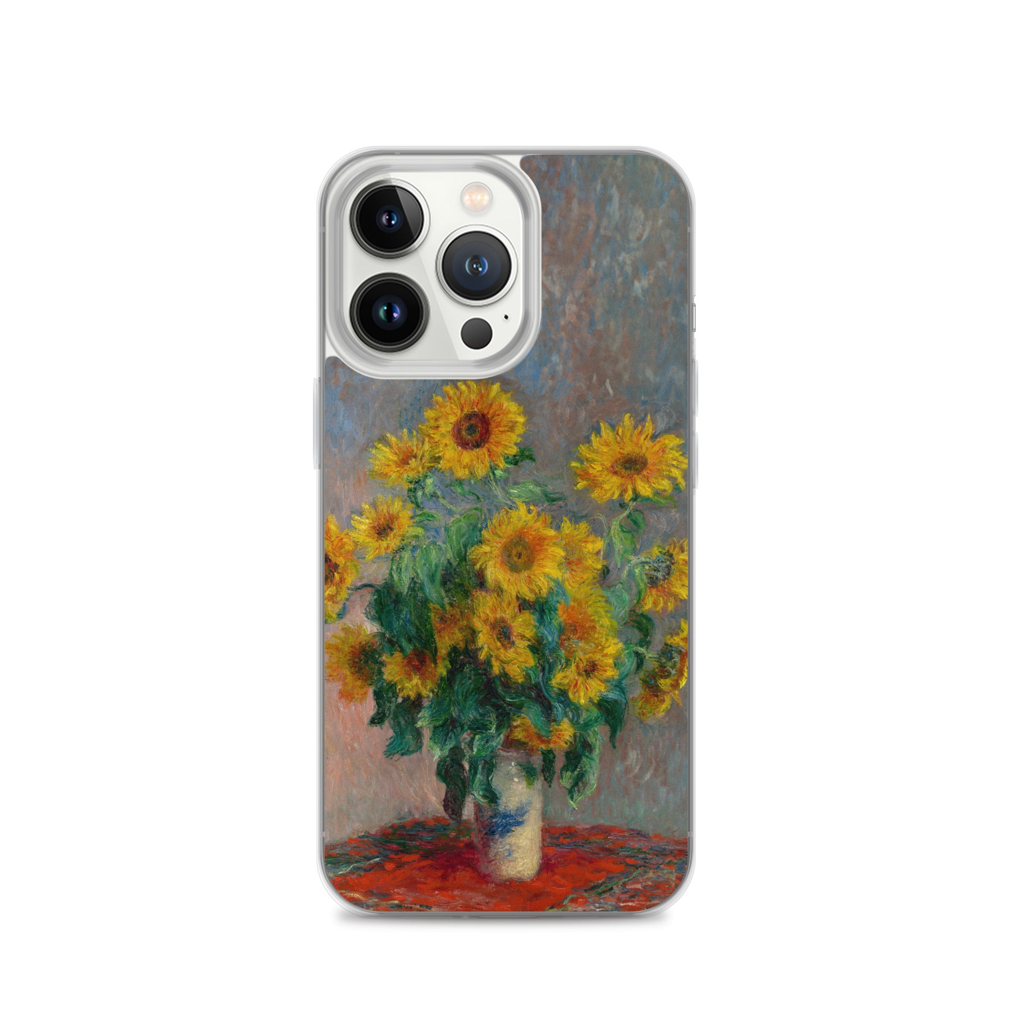 Claude Monet „Sonnenblumenstrauß“, berühmtes Gemälde, iPhone®-Hülle | Transparente Kunsthülle für iPhone®