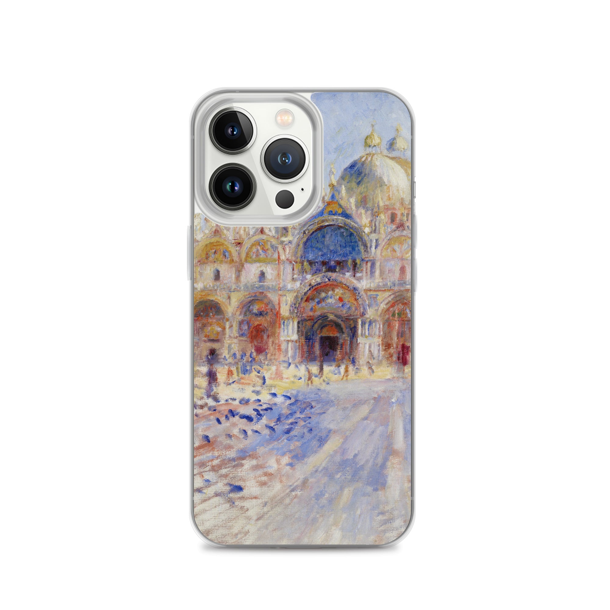 Pierre-Auguste Renoir 'The Piazza San Marco, Venice' Famous Painting iPhone® Case | Clear Art Case for iPhone®