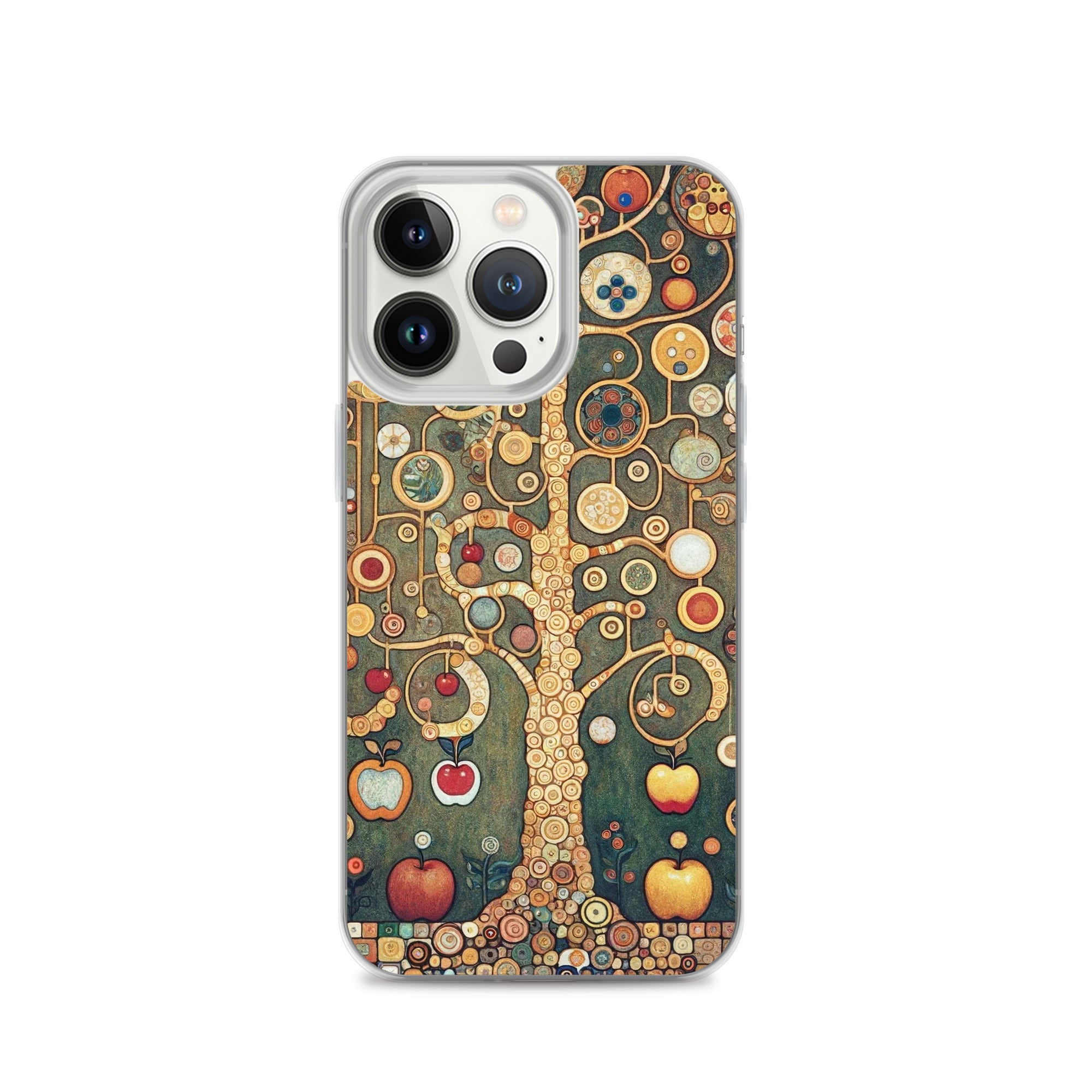 Gustav Klimt „Apfelbaum I“ Berühmtes Gemälde iPhone® Hülle | Transparente Kunsthülle für iPhone®