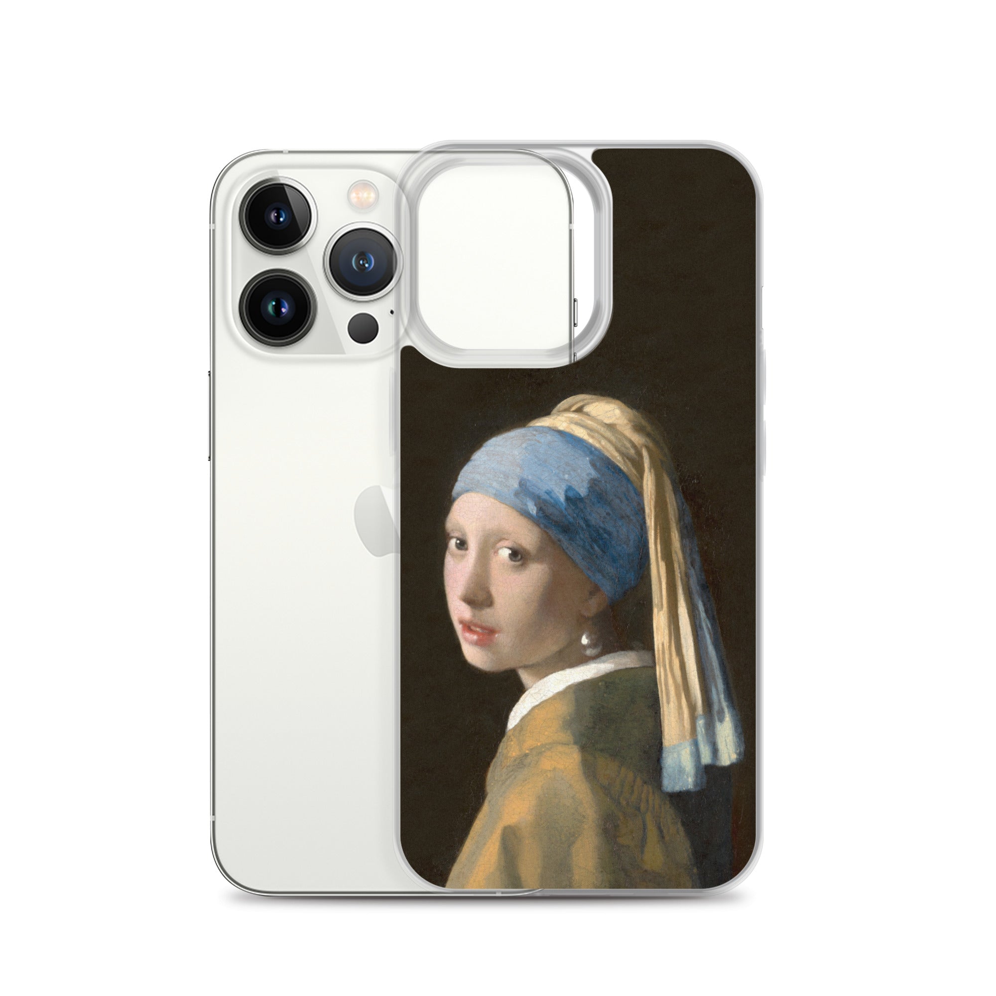 Johannes Vermeer 'Girl with a Pearl Earring' Famous Painting iPhone® Case | Clear Art Case for iPhone®