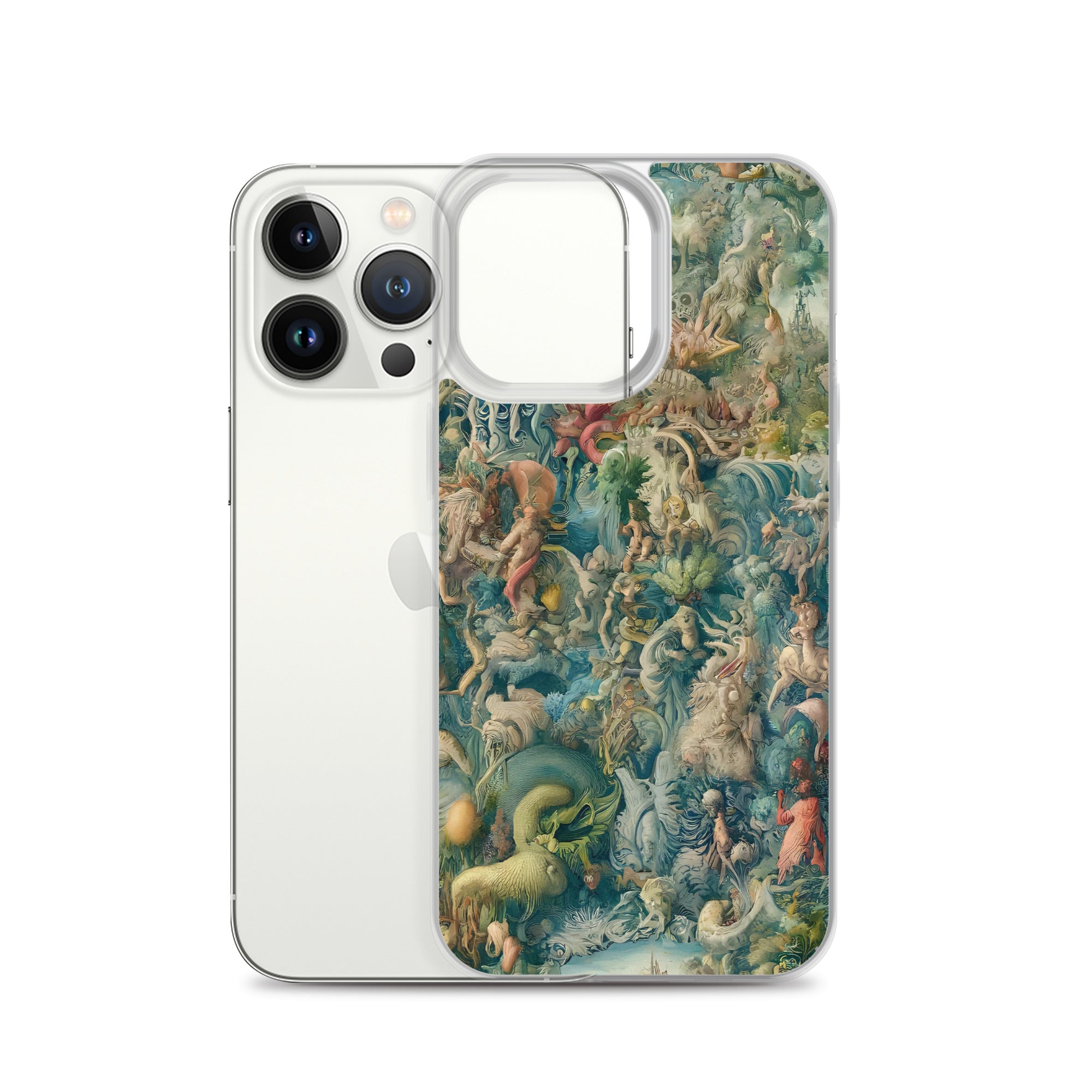 Hieronymus Bosch 'The Garden of Earthly Delights' Famous Painting iPhone® Case | Clear Art Case for iPhone®