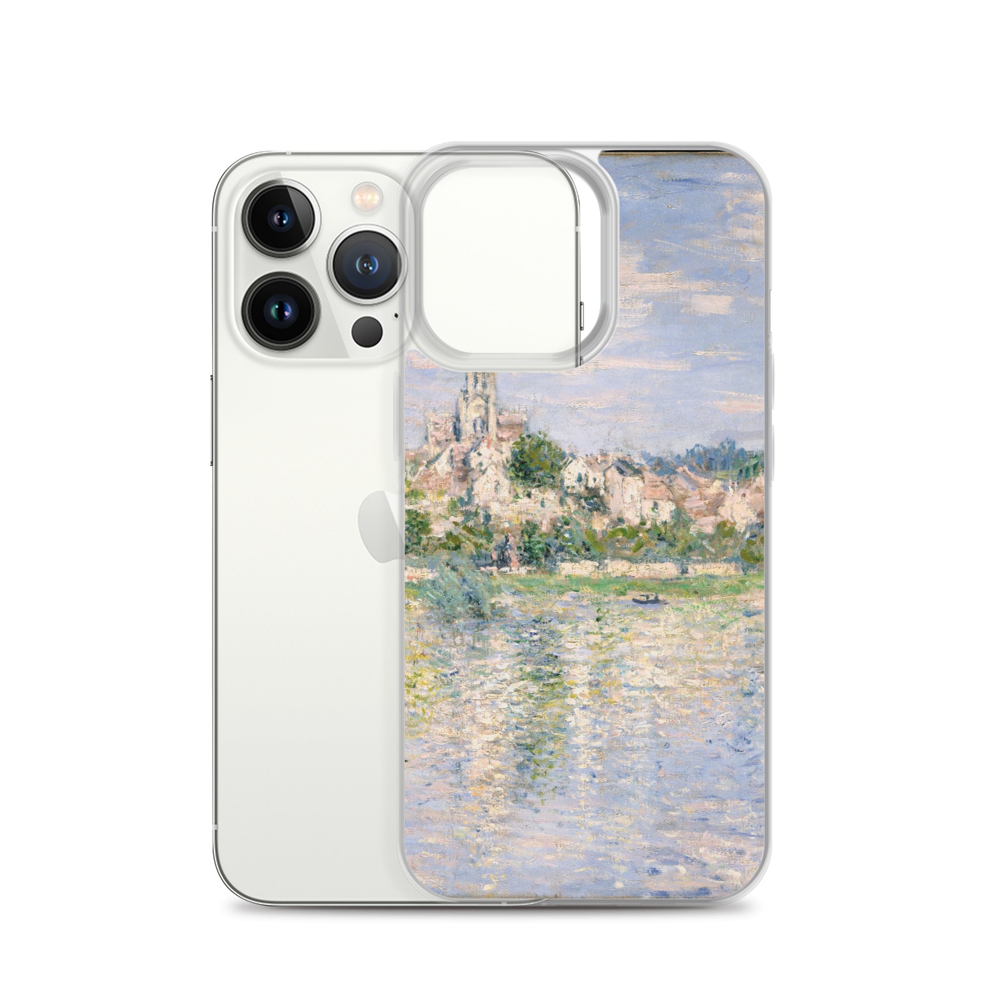 Claude Monet 'Vetheuil in Summer' Famous Painting iPhone® Case | Clear Art Case for iPhone®