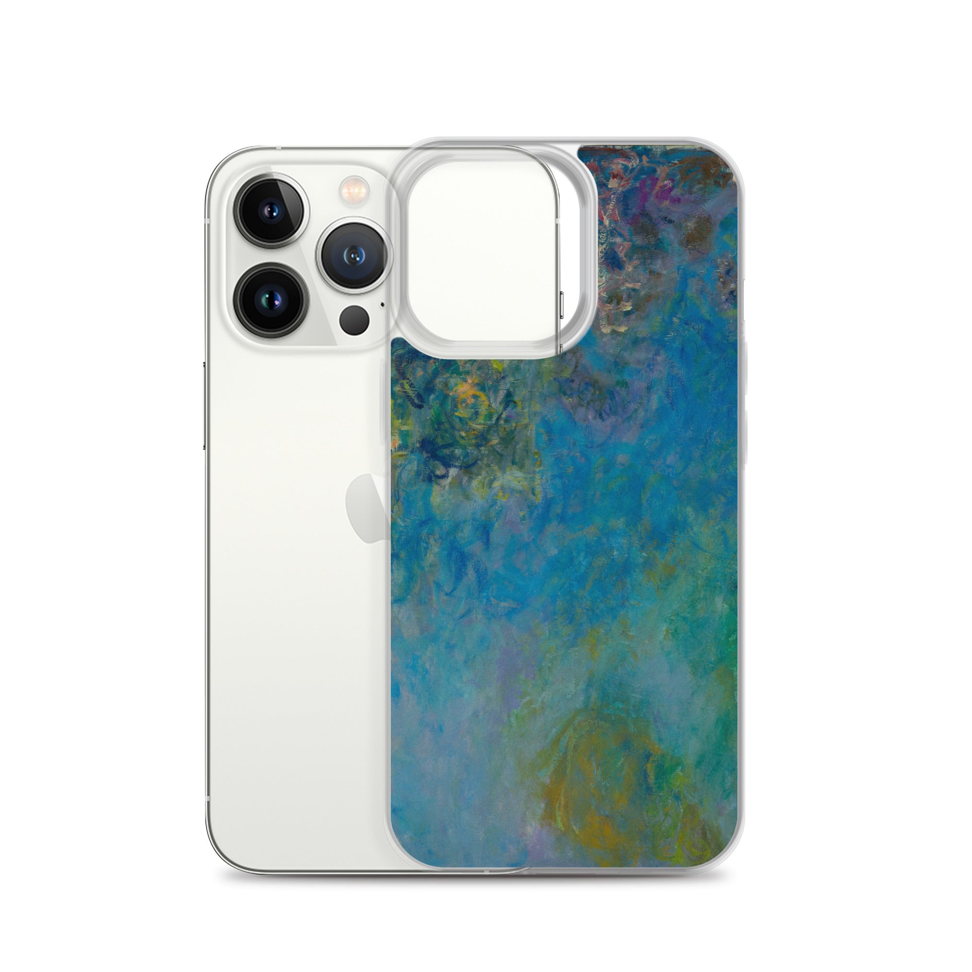 Claude Monet 'Wisteria' Famous Painting iPhone® Case | Clear Art Case for iPhone®