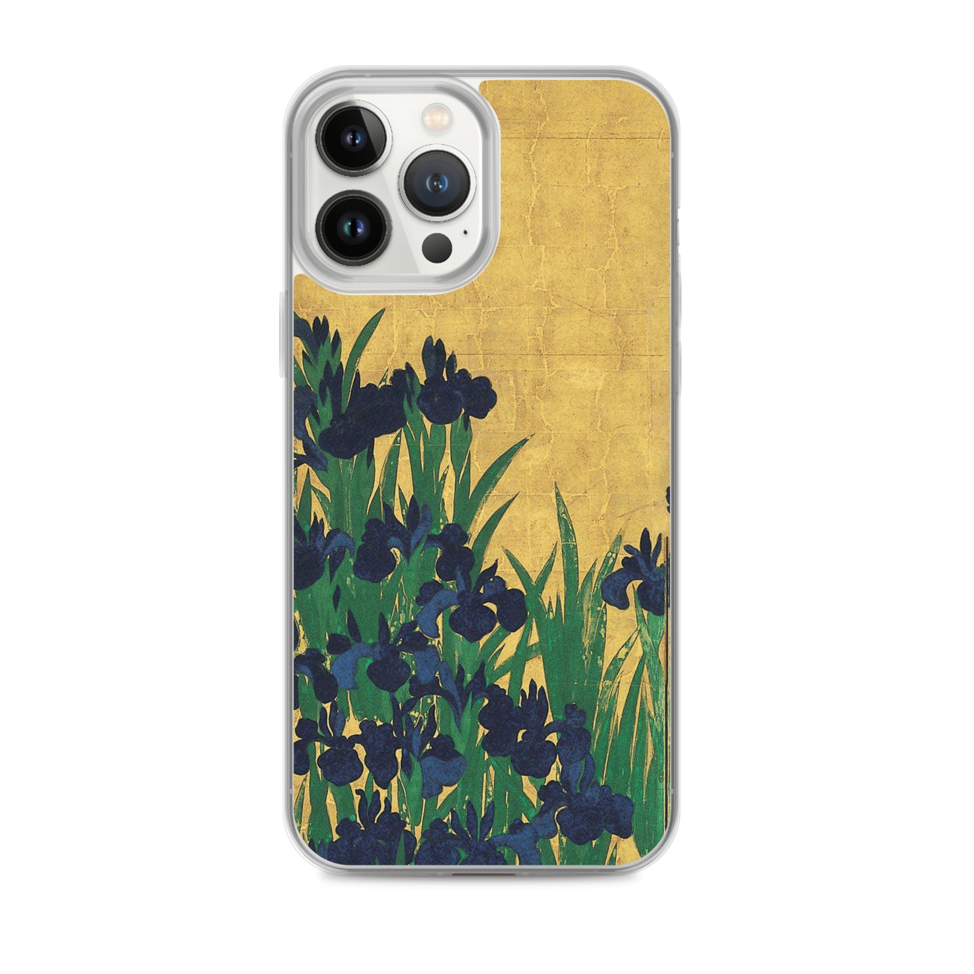 Ogata Kōrin ‘Irises’ Famous Painting iPhone® Case | Clear Art Case for iPhone®