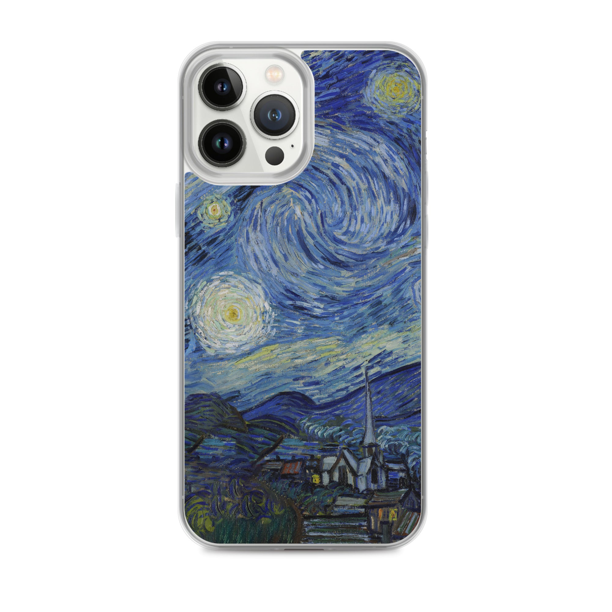 iPhone®-Hülle „Sternennacht“ von Vincent van Gogh, berühmtes Gemälde | Transparente Kunsthülle für iPhone®