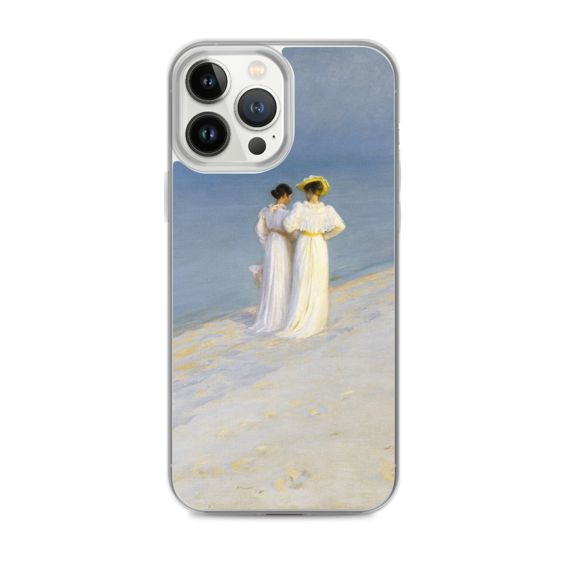 P.S. Krøyer 'Summer Evening on Skagen's Southern Beach' Famous Painting iPhone® Case | Clear Art Case for iPhone®