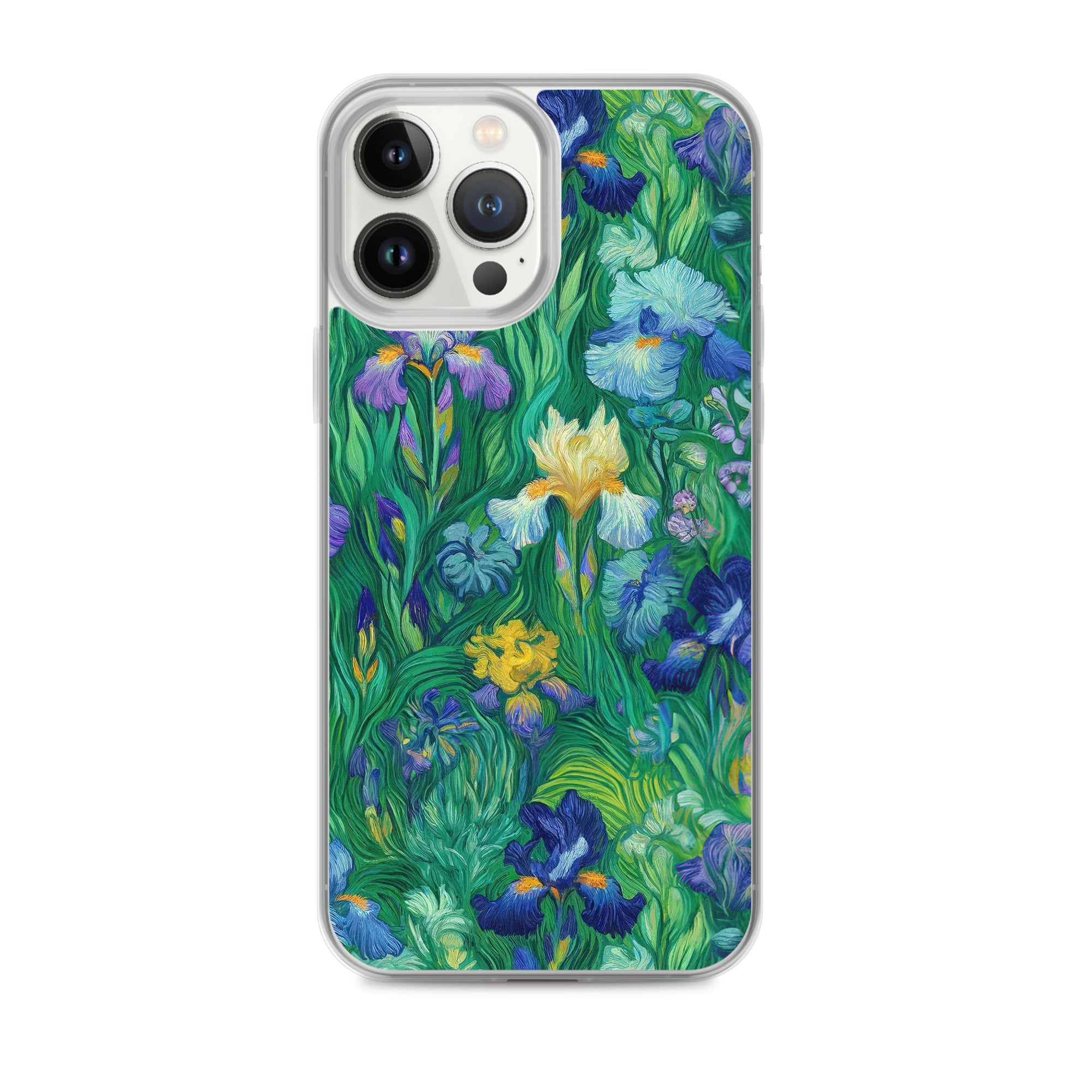 Vincent van Gogh 'Irises' Famous Painting iPhone® Case | Clear Art Case for iPhone®