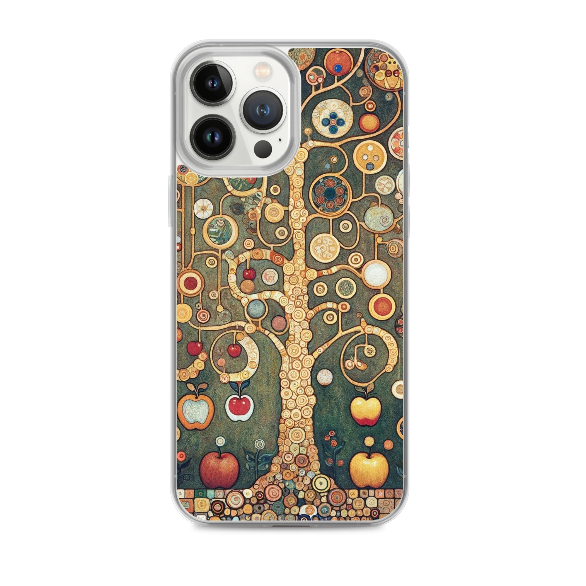 Gustav Klimt „Apfelbaum I“ Berühmtes Gemälde iPhone® Hülle | Transparente Kunsthülle für iPhone®