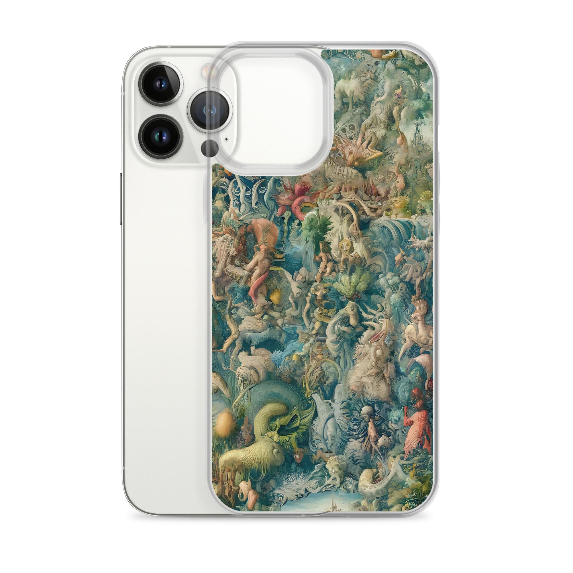 Hieronymus Bosch 'The Garden of Earthly Delights' Famous Painting iPhone® Case | Clear Art Case for iPhone®