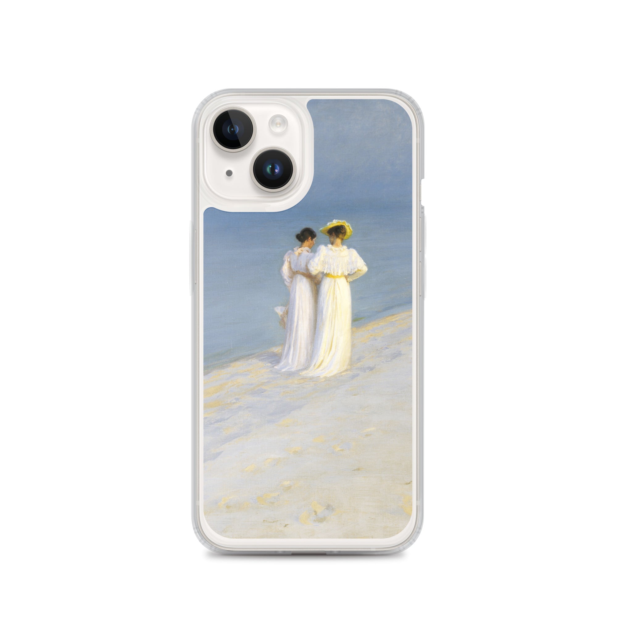 P.S. Krøyer 'Summer Evening on Skagen's Southern Beach' Famous Painting iPhone® Case | Clear Art Case for iPhone®