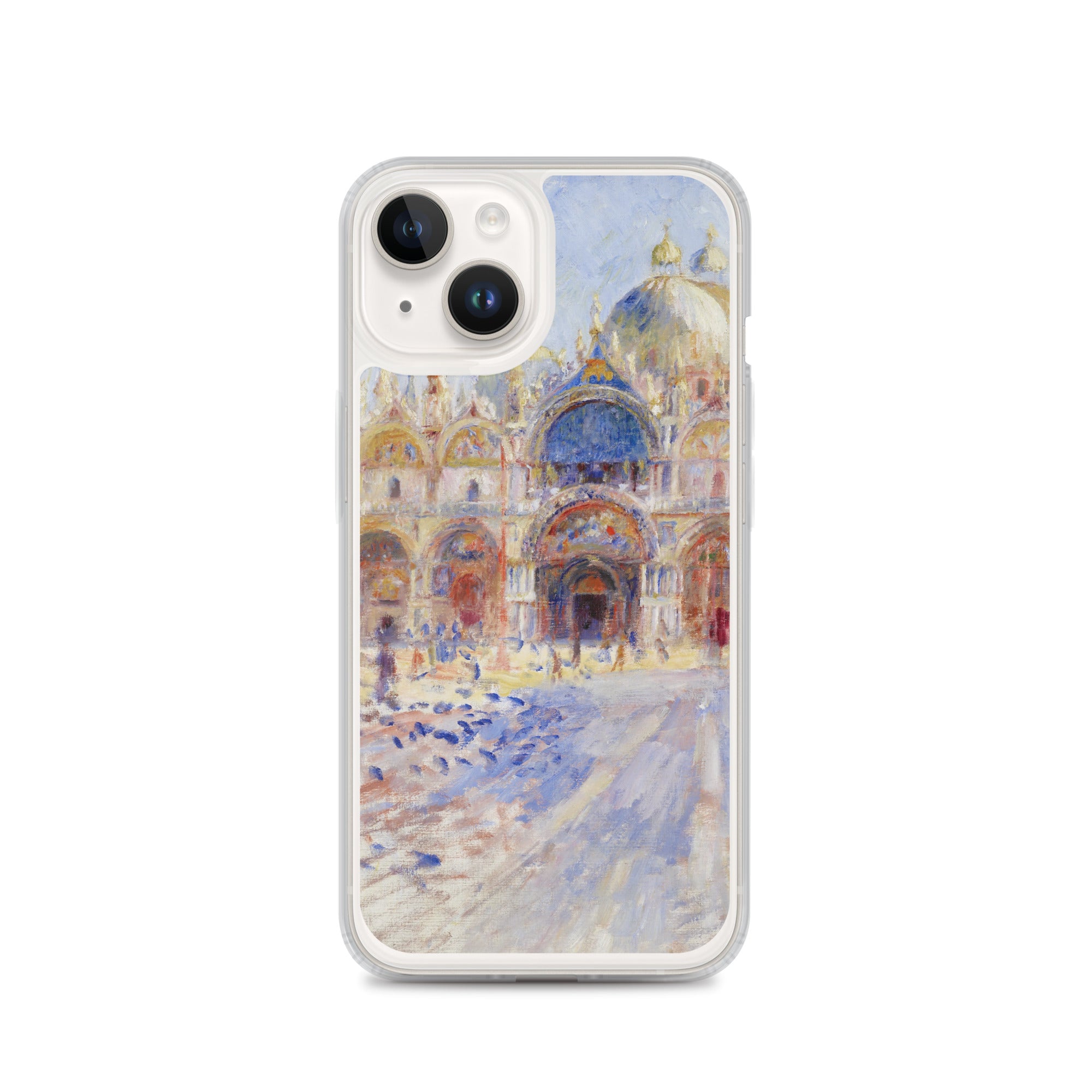 Pierre-Auguste Renoir 'The Piazza San Marco, Venice' Famous Painting iPhone® Case | Clear Art Case for iPhone®