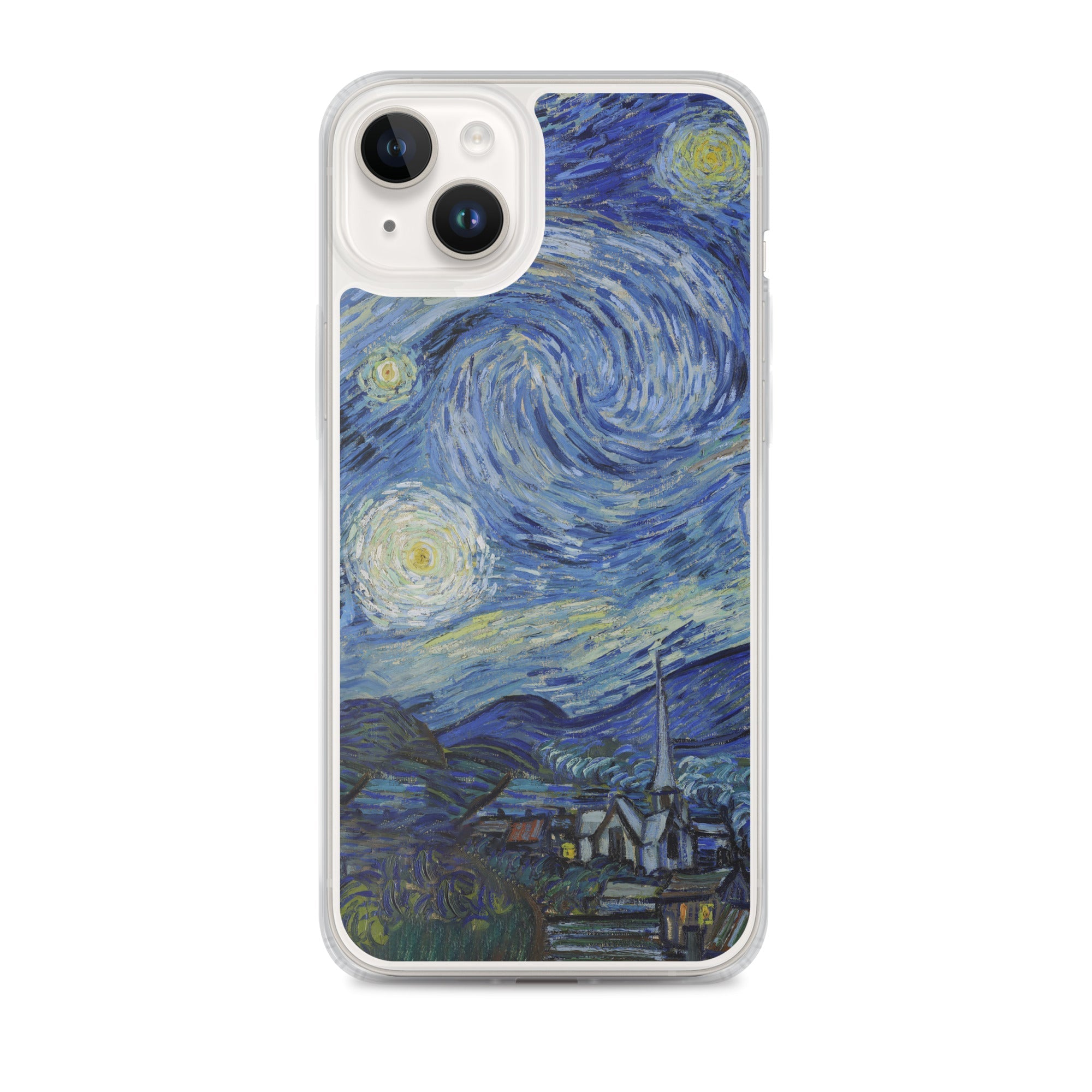 iPhone®-Hülle „Sternennacht“ von Vincent van Gogh, berühmtes Gemälde | Transparente Kunsthülle für iPhone®