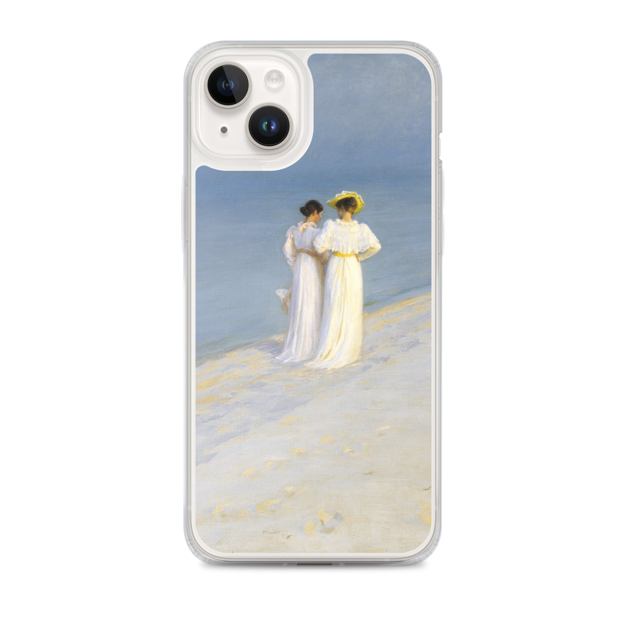 P.S. Krøyer 'Summer Evening on Skagen's Southern Beach' Famous Painting iPhone® Case | Clear Art Case for iPhone®