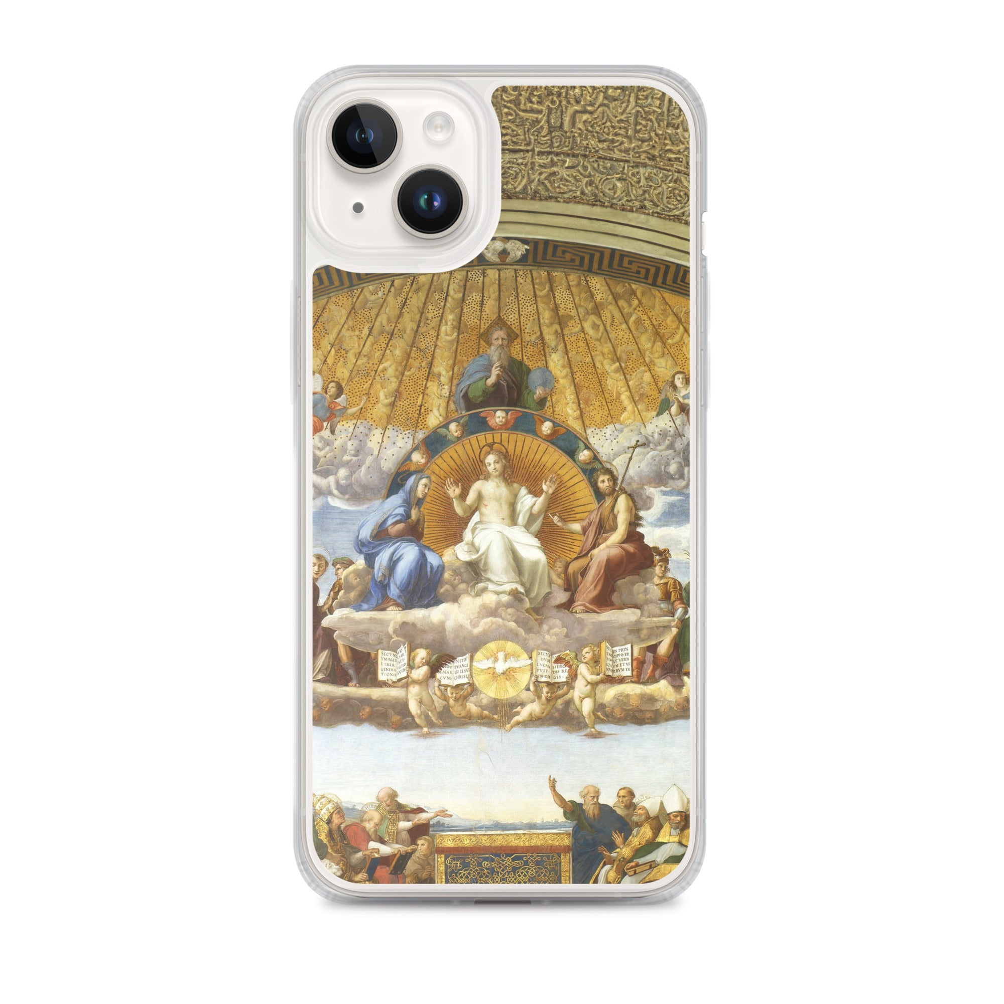 Raphael 'Disputation of the Holy Sacrament' Famous Painting iPhone® Case | Clear Art Case for iPhone®