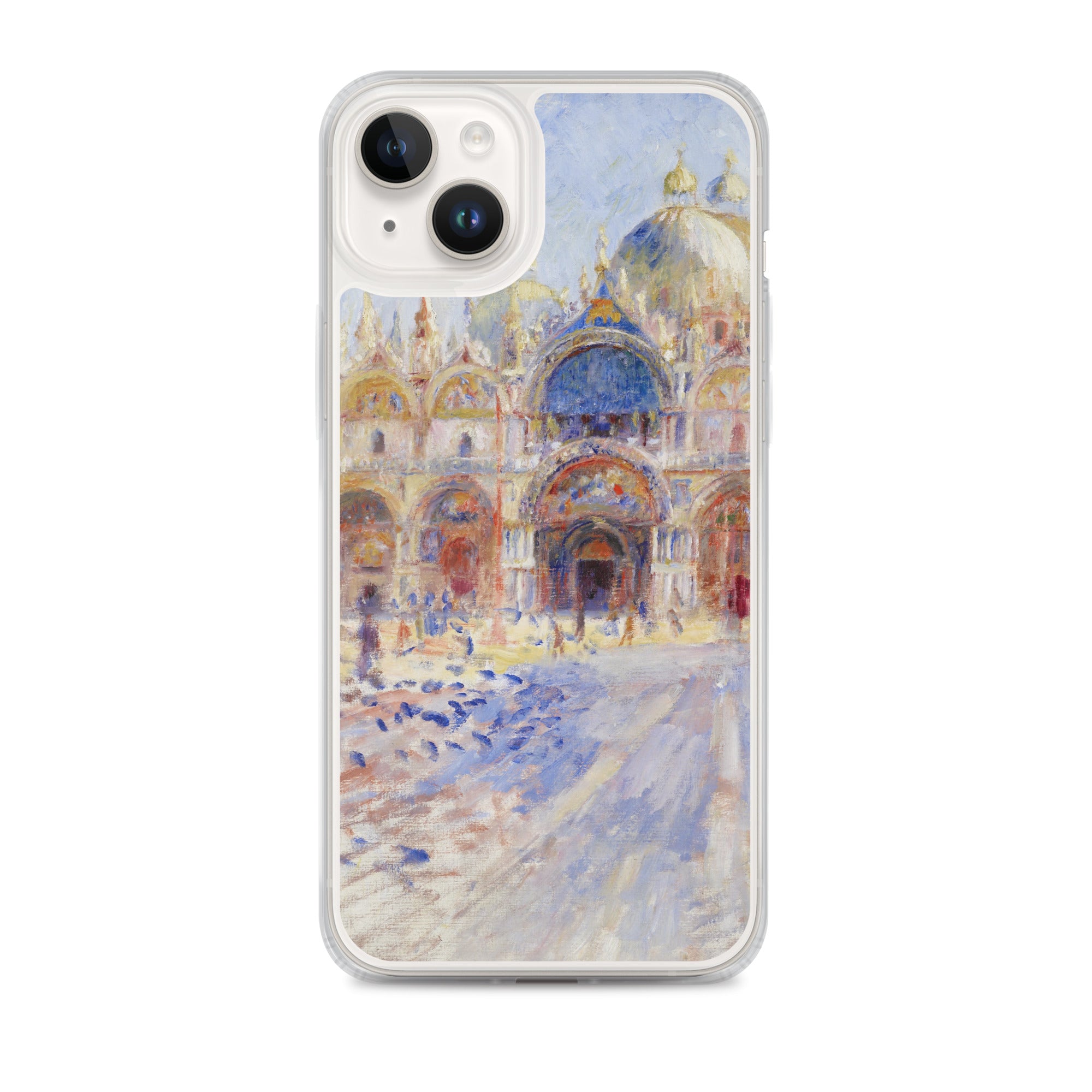 Pierre-Auguste Renoir 'The Piazza San Marco, Venice' Famous Painting iPhone® Case | Clear Art Case for iPhone®