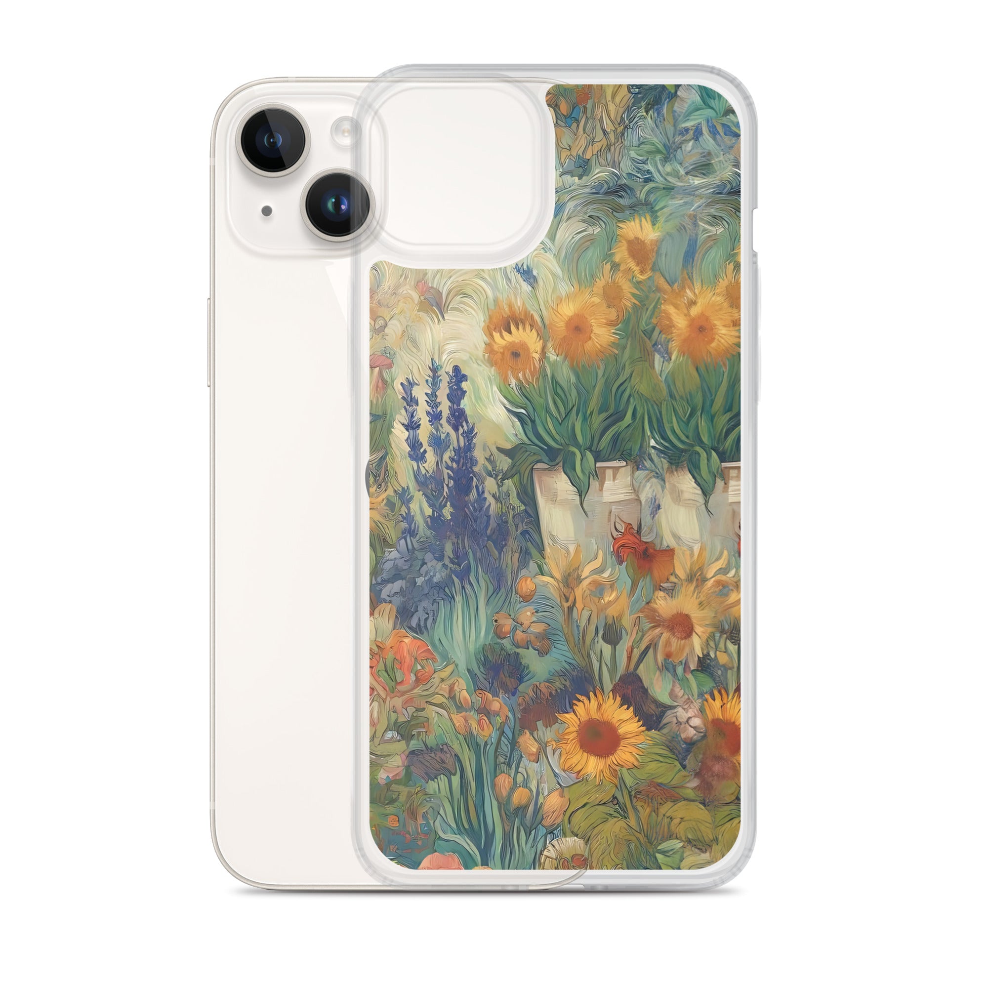 Vincent van Goghs berühmtes Gemälde „Garten in Arles“ – iPhone®-Hülle | Transparente Kunsthülle für iPhone®