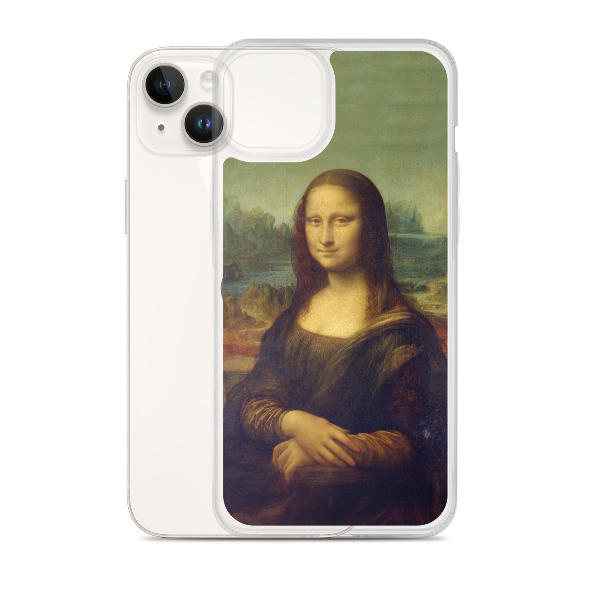 Leonardo da Vinci 'Mona Lisa' Famous Painting iPhone® Case | Clear Art Case for iPhone®