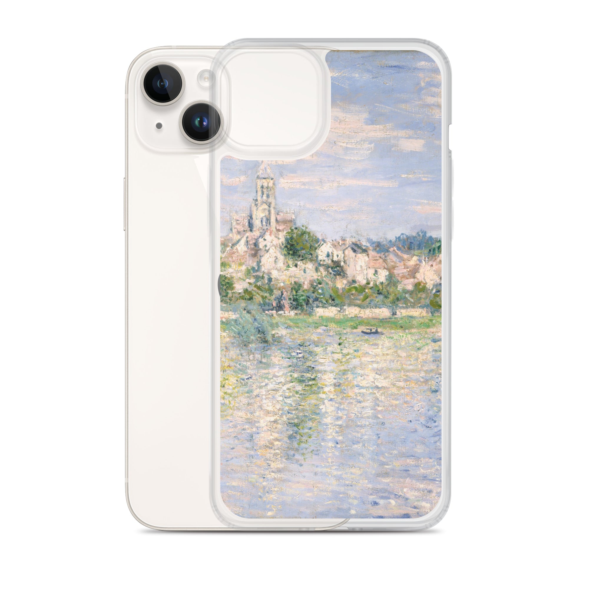 Claude Monet „Vetheuil im Sommer“, berühmtes Gemälde, iPhone®-Hülle | Transparente Kunsthülle für iPhone®