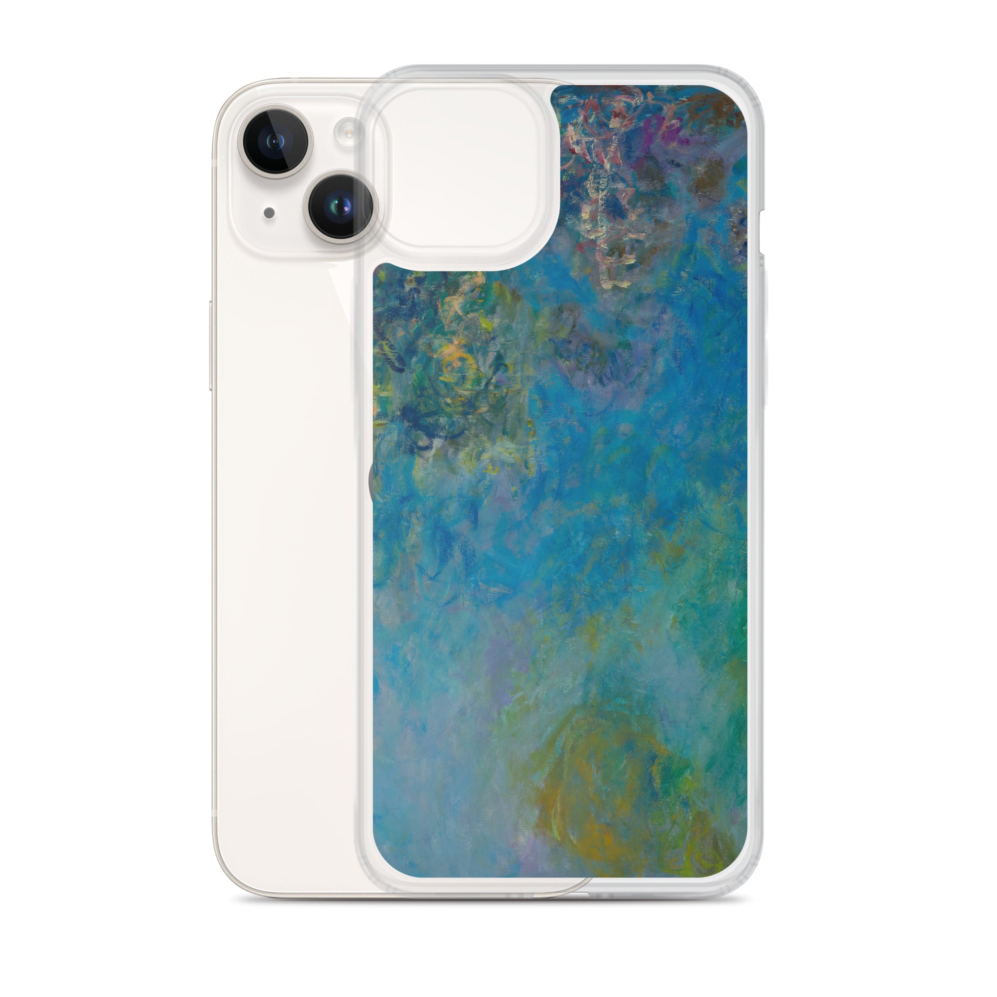Claude Monet 'Wisteria' Famous Painting iPhone® Case | Clear Art Case for iPhone®