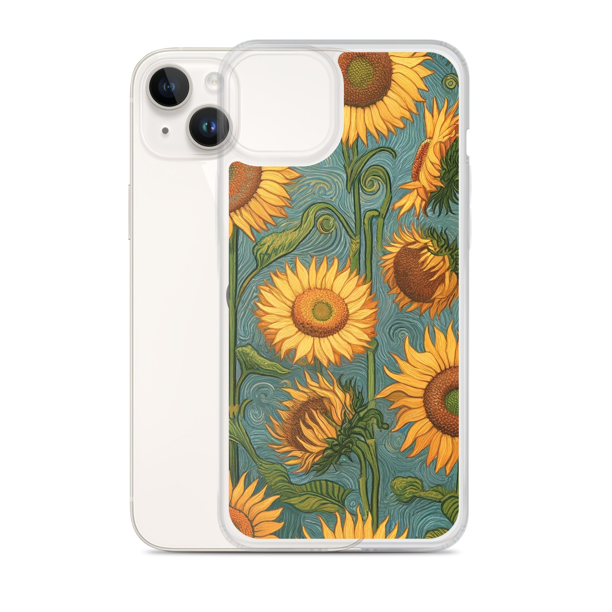 Vincent van Goghs berühmtes Gemälde „Sonnenblumen“ – iPhone®-Hülle | Transparente Kunsthülle für iPhone®