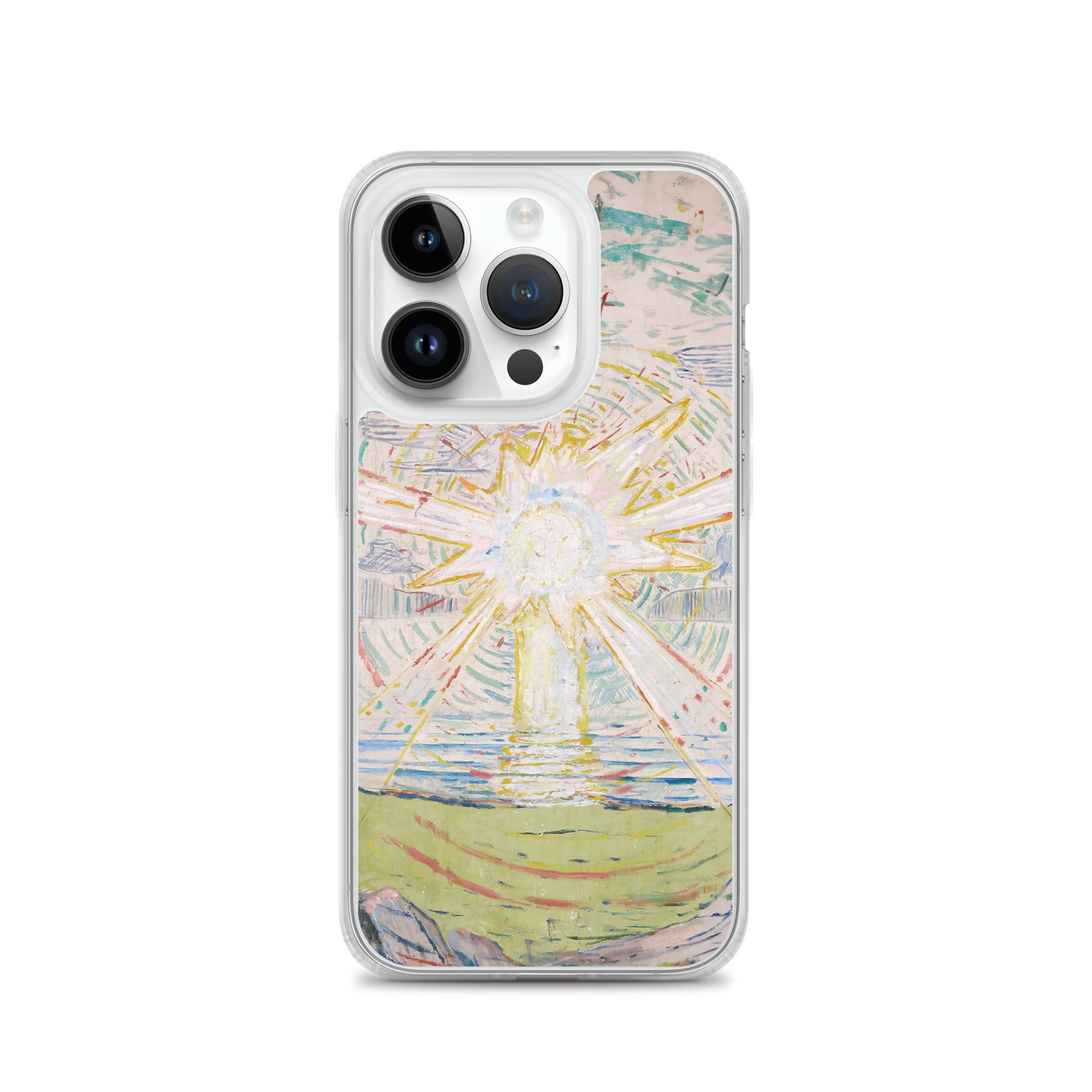 Edvard Munch „Die Sonne“, berühmtes Gemälde, iPhone®-Hülle | Transparente Kunsthülle für iPhone®