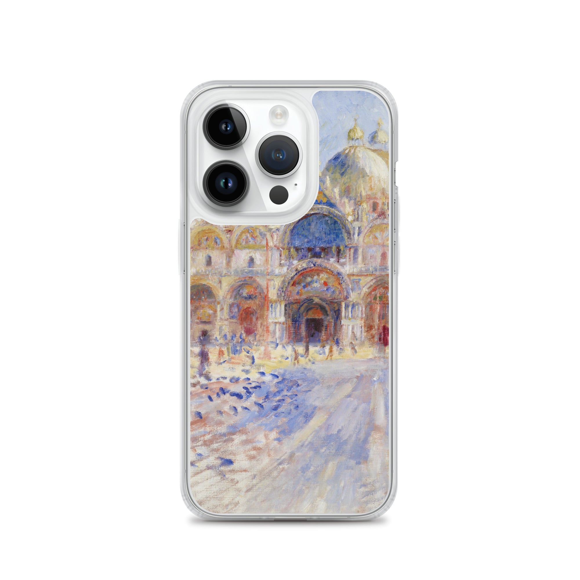 Pierre-Auguste Renoir 'The Piazza San Marco, Venice' Famous Painting iPhone® Case | Clear Art Case for iPhone®