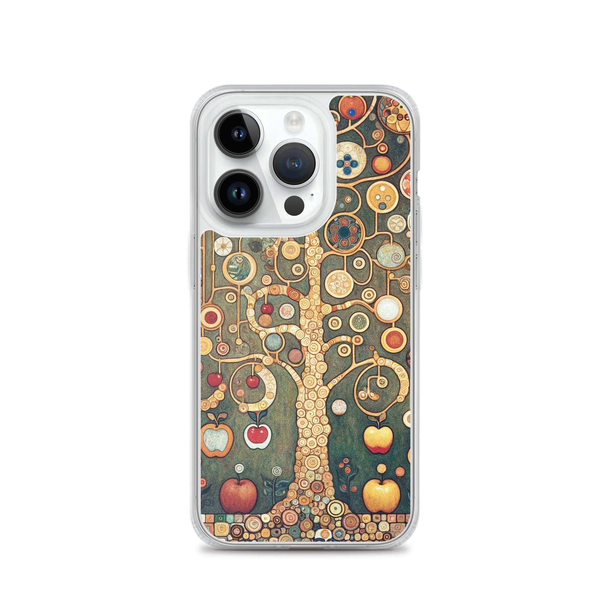 Gustav Klimt „Apfelbaum I“ Berühmtes Gemälde iPhone® Hülle | Transparente Kunsthülle für iPhone®