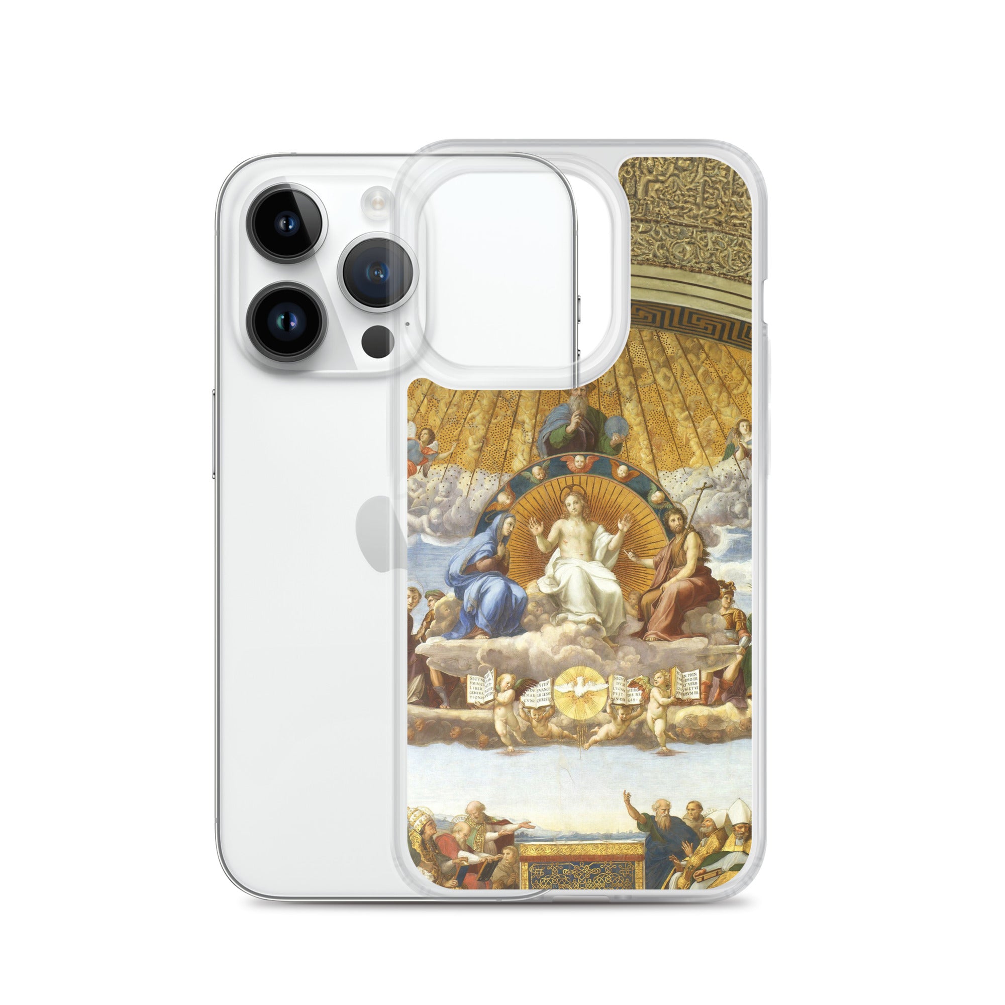 Raphael 'Disputation of the Holy Sacrament' Famous Painting iPhone® Case | Clear Art Case for iPhone®