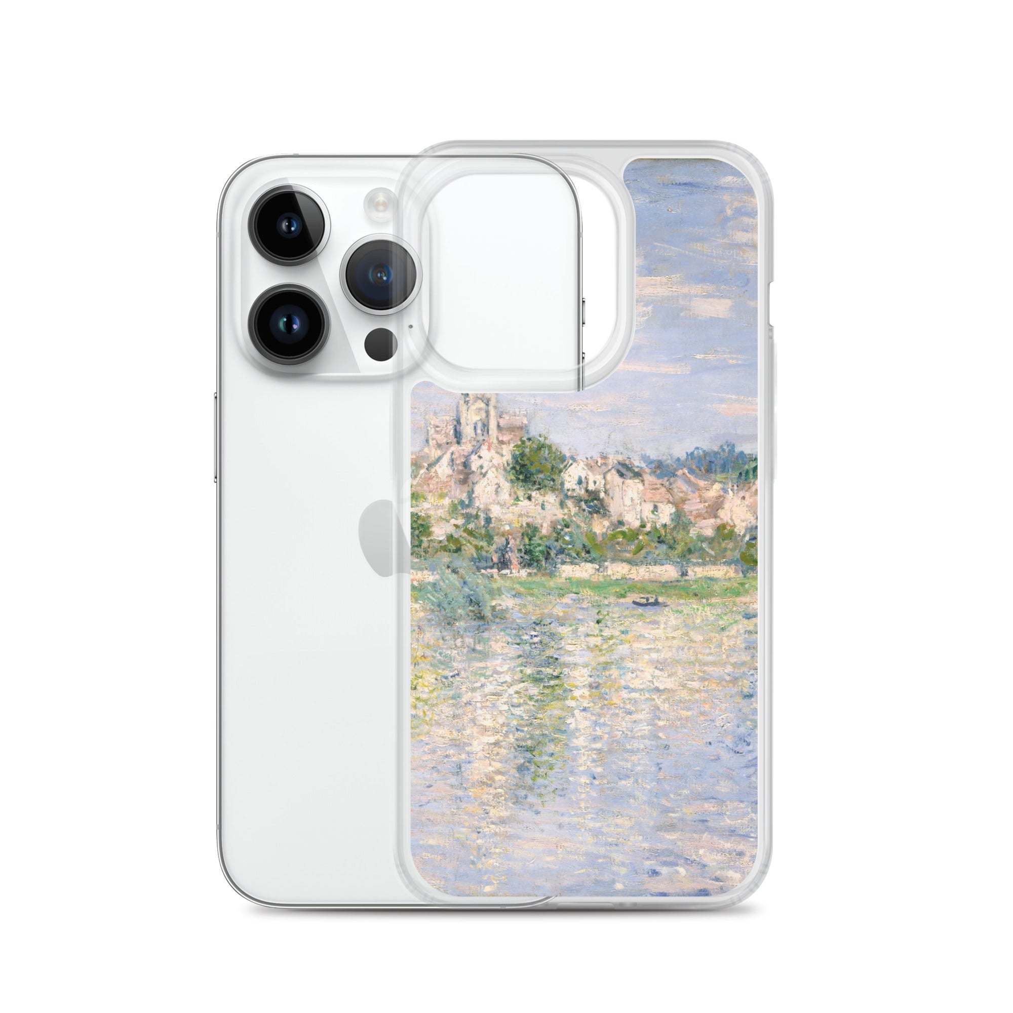 Claude Monet 'Vetheuil in Summer' Famous Painting iPhone® Case | Clear Art Case for iPhone®