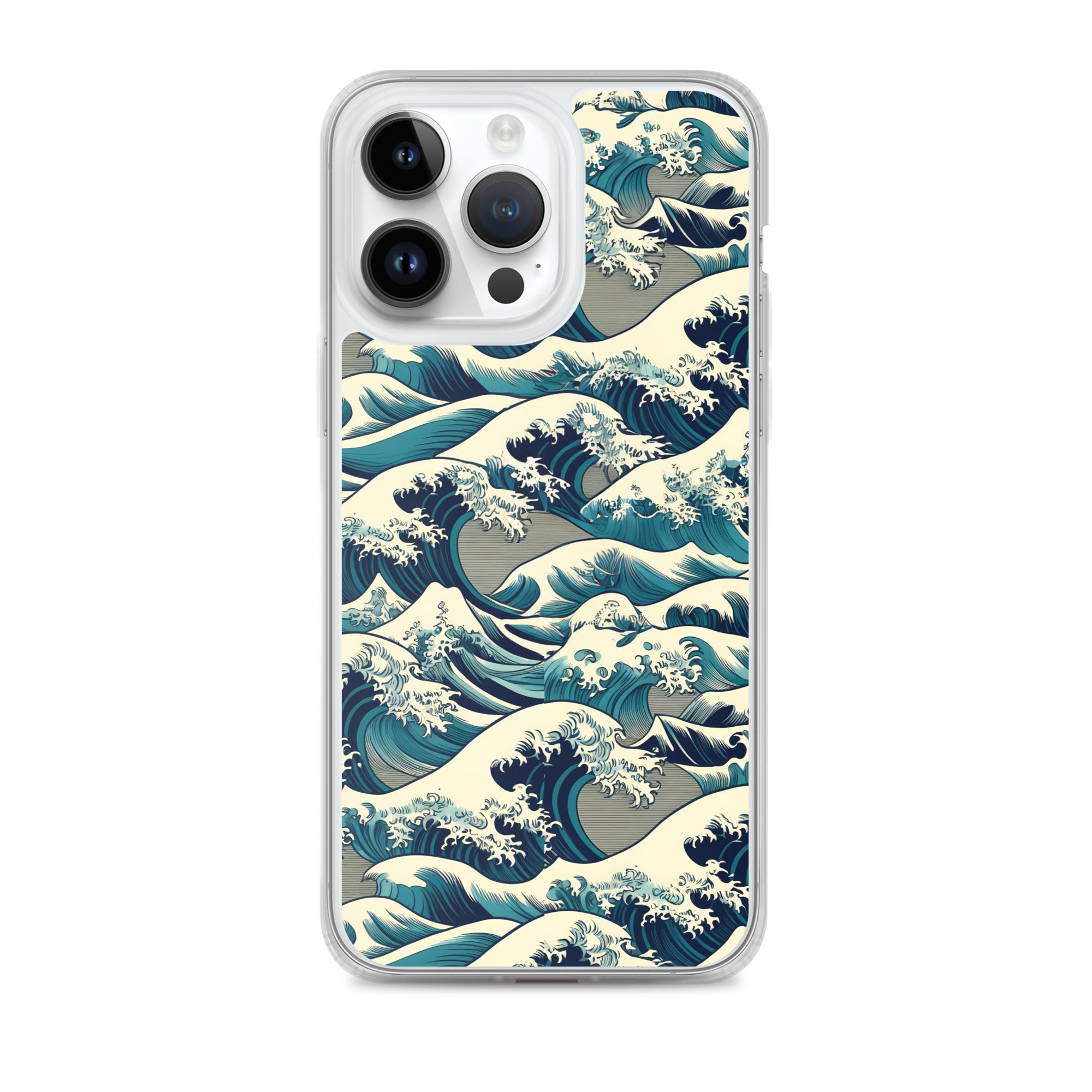 Hokusai „Die große Welle vor Kanagawa“ – berühmtes Gemälde – iPhone®-Hülle | Transparente Kunsthülle für iPhone®