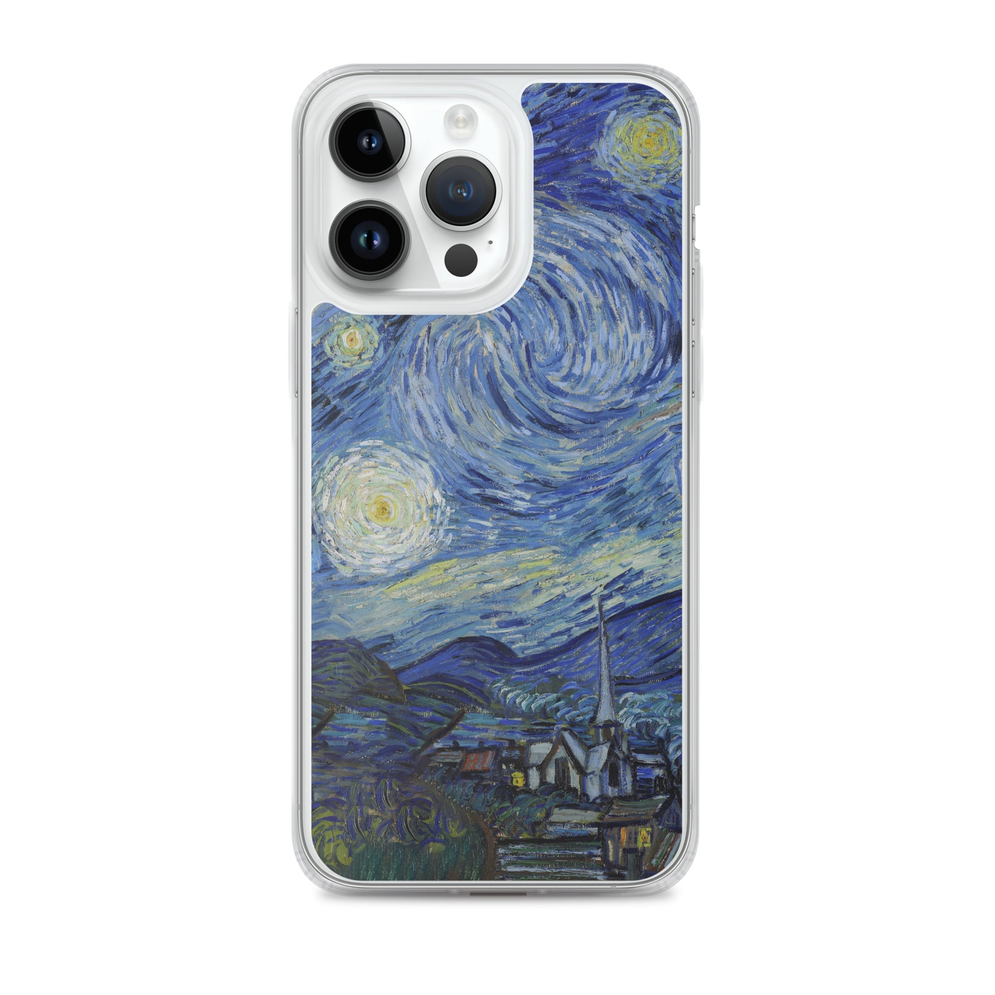 iPhone®-Hülle „Sternennacht“ von Vincent van Gogh, berühmtes Gemälde | Transparente Kunsthülle für iPhone®