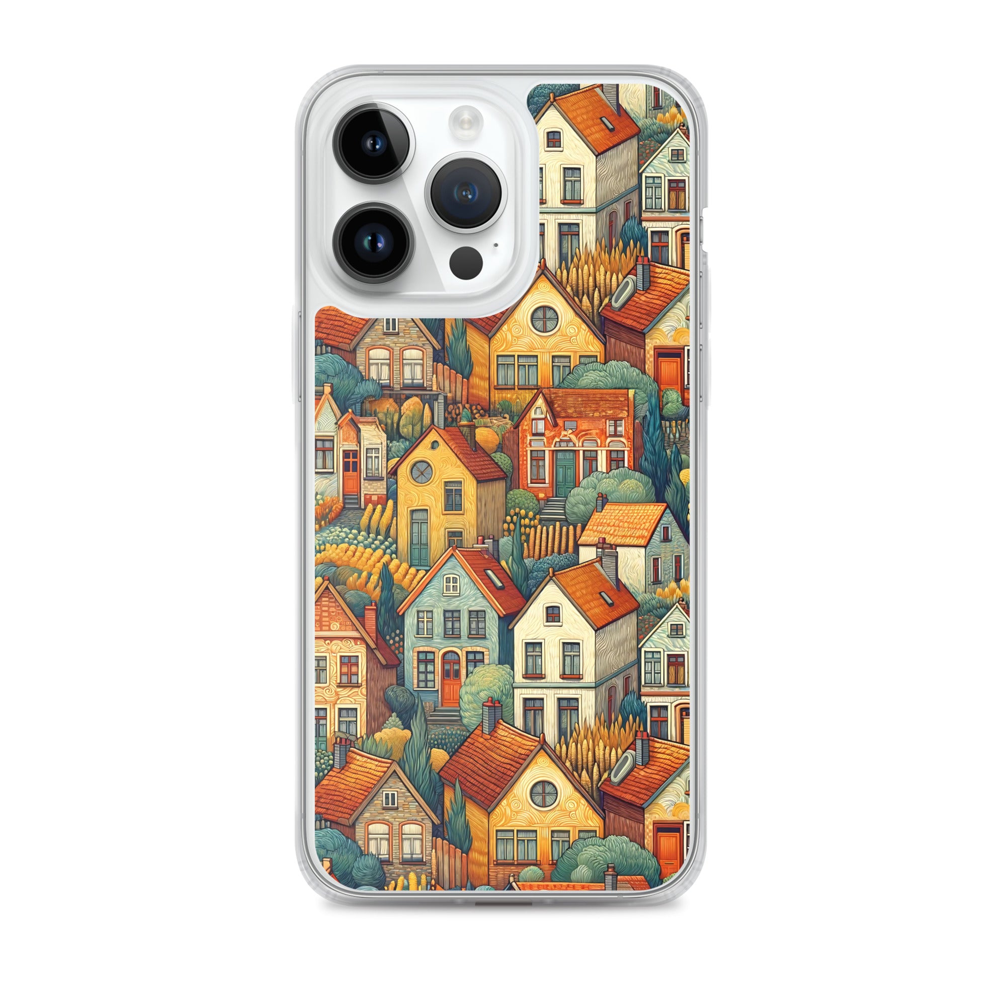 Famous Painting iPhone® Case | Clear Art Case for iPhone® Vincent van Gogh 'Houses at Auvers'