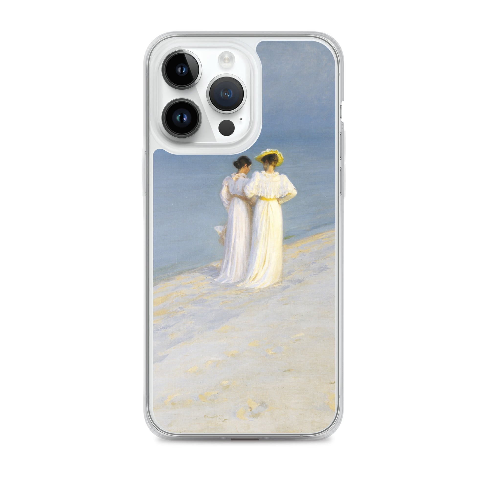 P.S. Krøyer 'Summer Evening on Skagen's Southern Beach' Famous Painting iPhone® Case | Clear Art Case for iPhone®