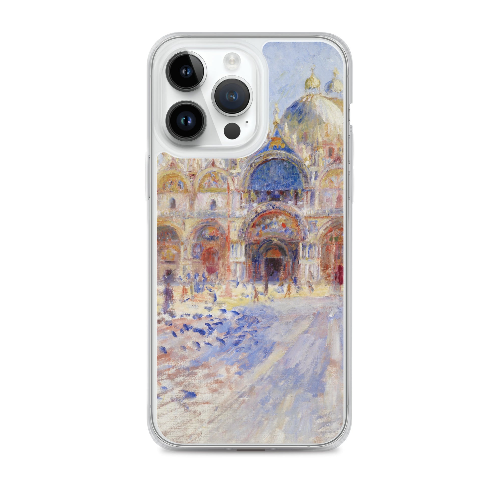 Pierre-Auguste Renoir 'The Piazza San Marco, Venice' Famous Painting iPhone® Case | Clear Art Case for iPhone®