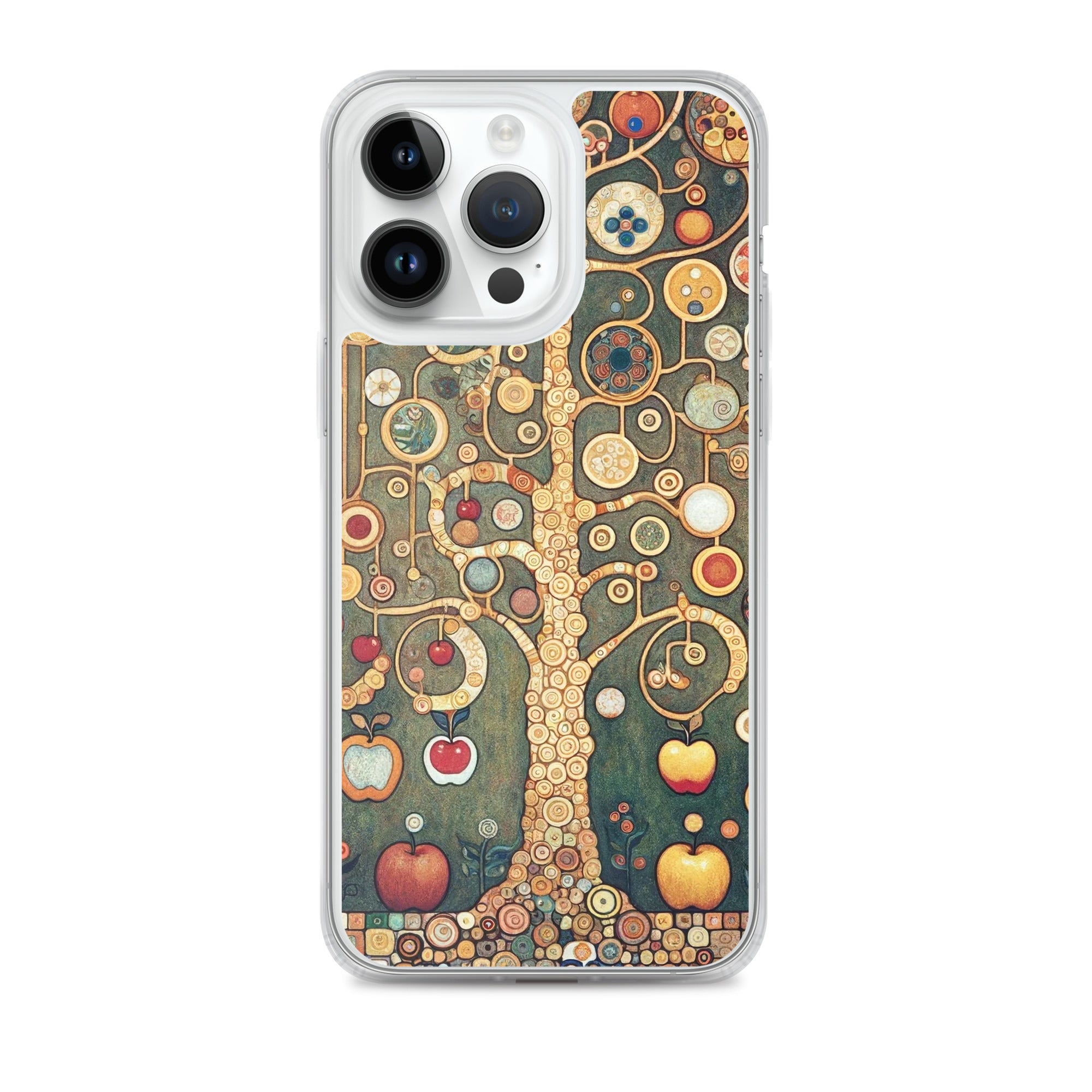 Gustav Klimt „Apfelbaum I“ Berühmtes Gemälde iPhone® Hülle | Transparente Kunsthülle für iPhone®