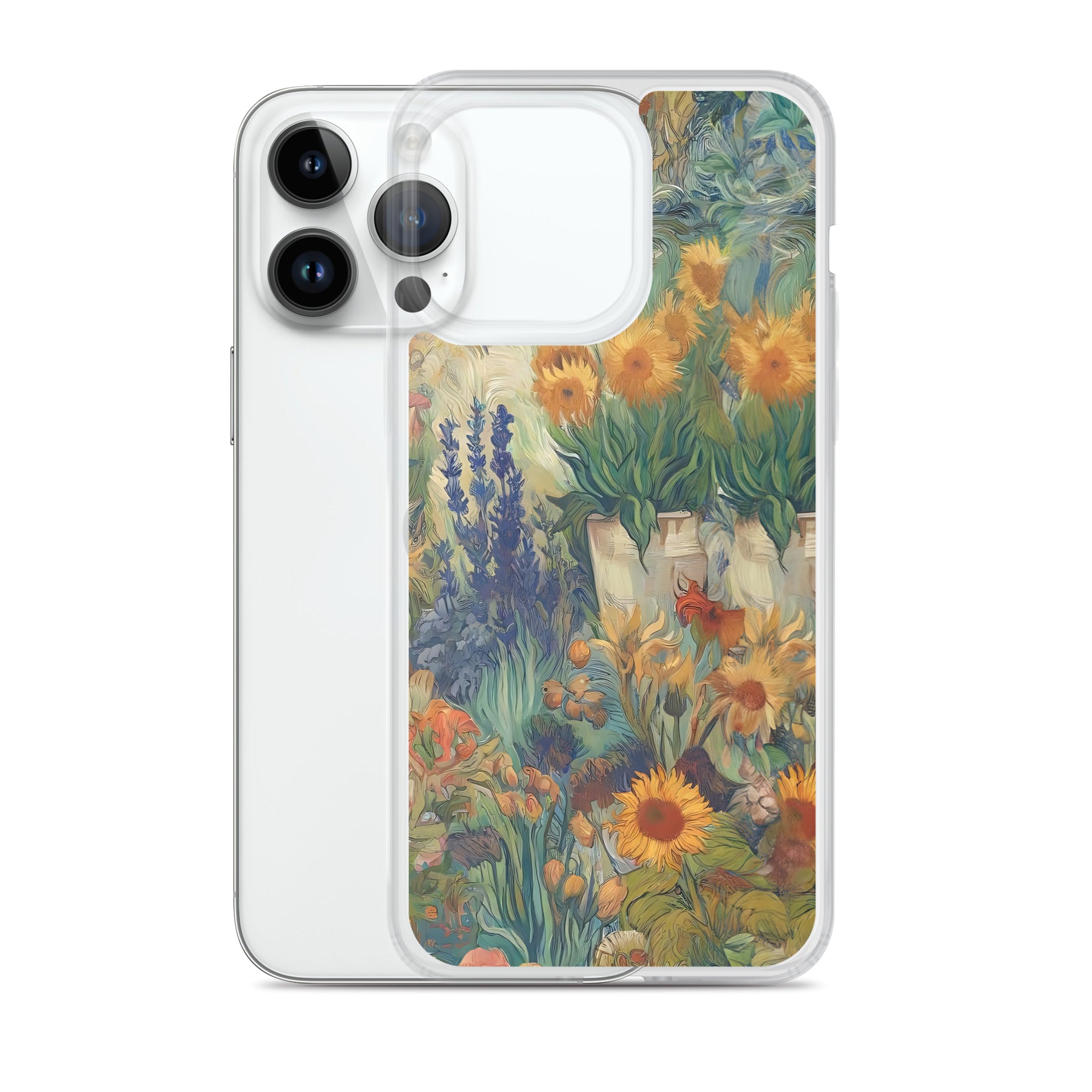 Vincent van Goghs berühmtes Gemälde „Garten in Arles“ – iPhone®-Hülle | Transparente Kunsthülle für iPhone®