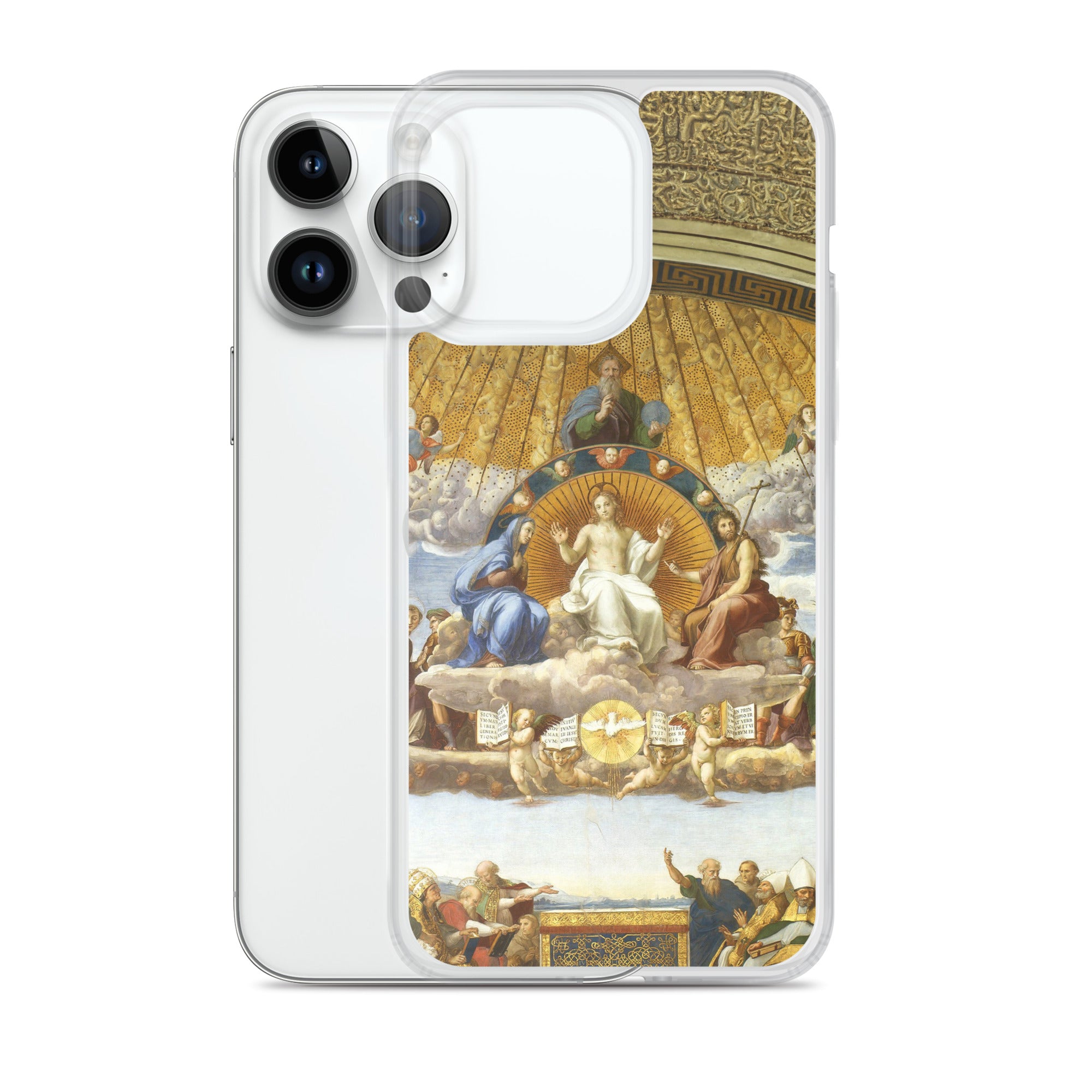 Raphael 'Disputation of the Holy Sacrament' Famous Painting iPhone® Case | Clear Art Case for iPhone®